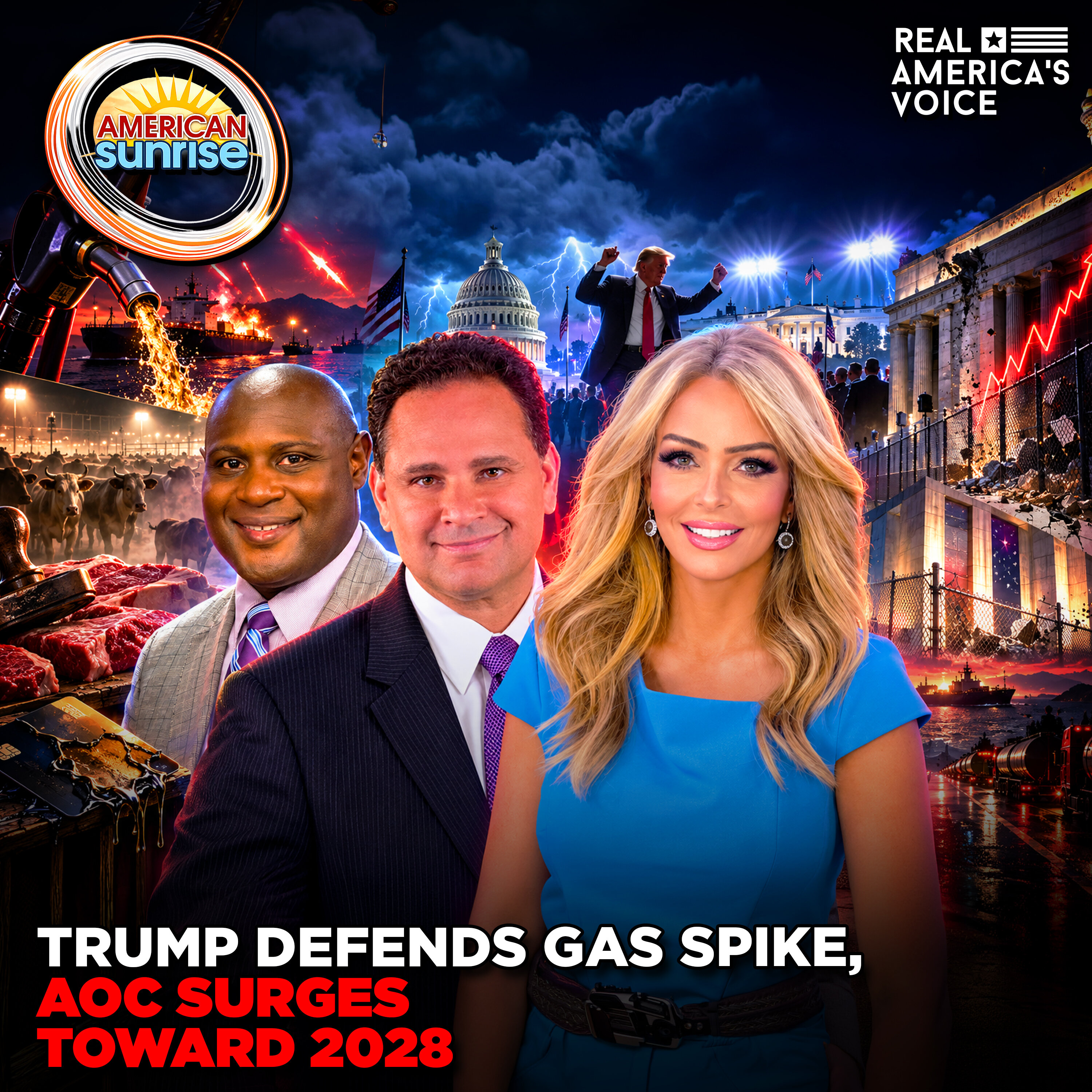 TRUMP DEFENDS GAS SPIKE, AOC SURGES TOWARD 2028 | AMERICAN SUNRISE