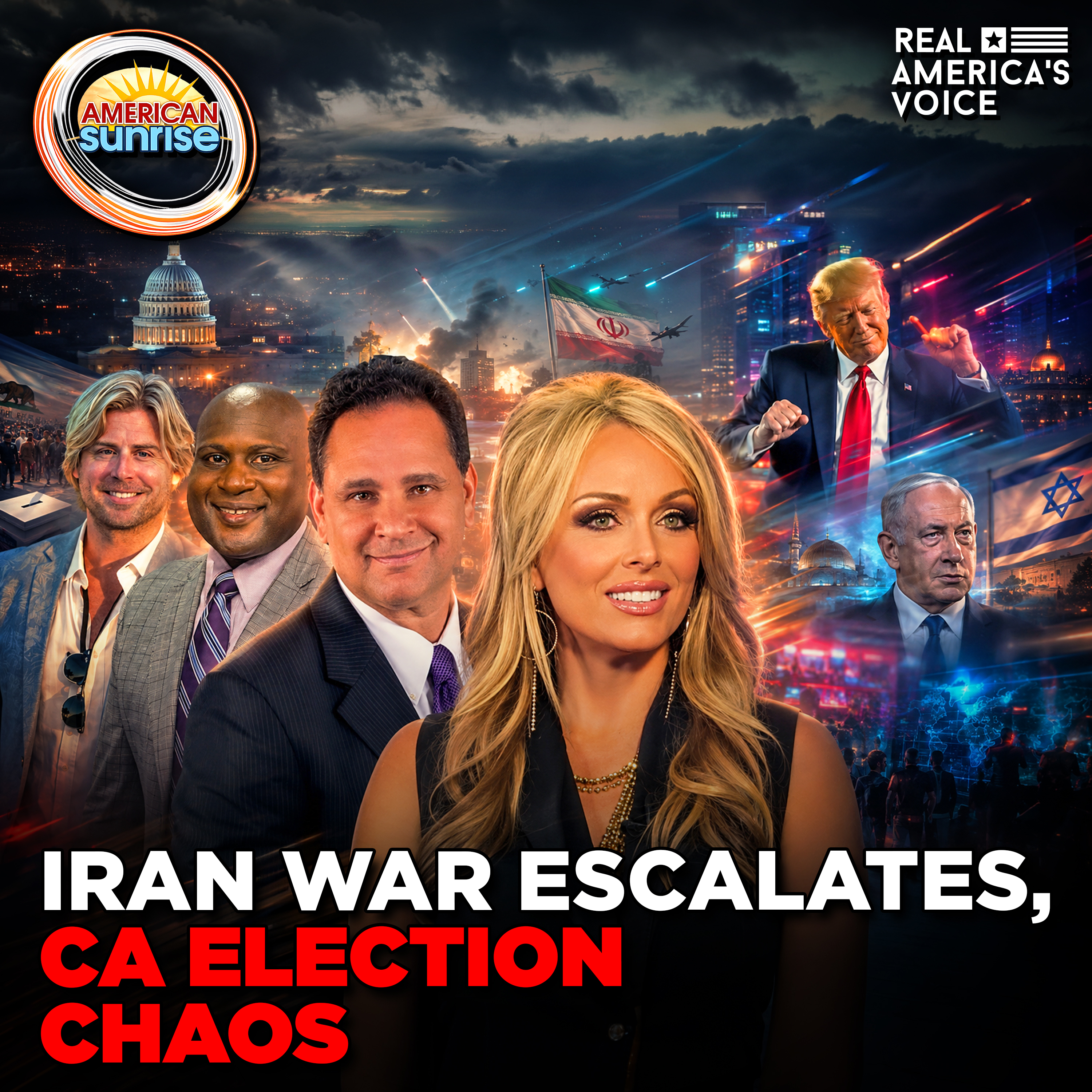 IRAN-ISRAEL WAR UPDATES & CALIFORNIA ELECTION SHOCKS | THE AMERICAN SUNRISE SHOW
