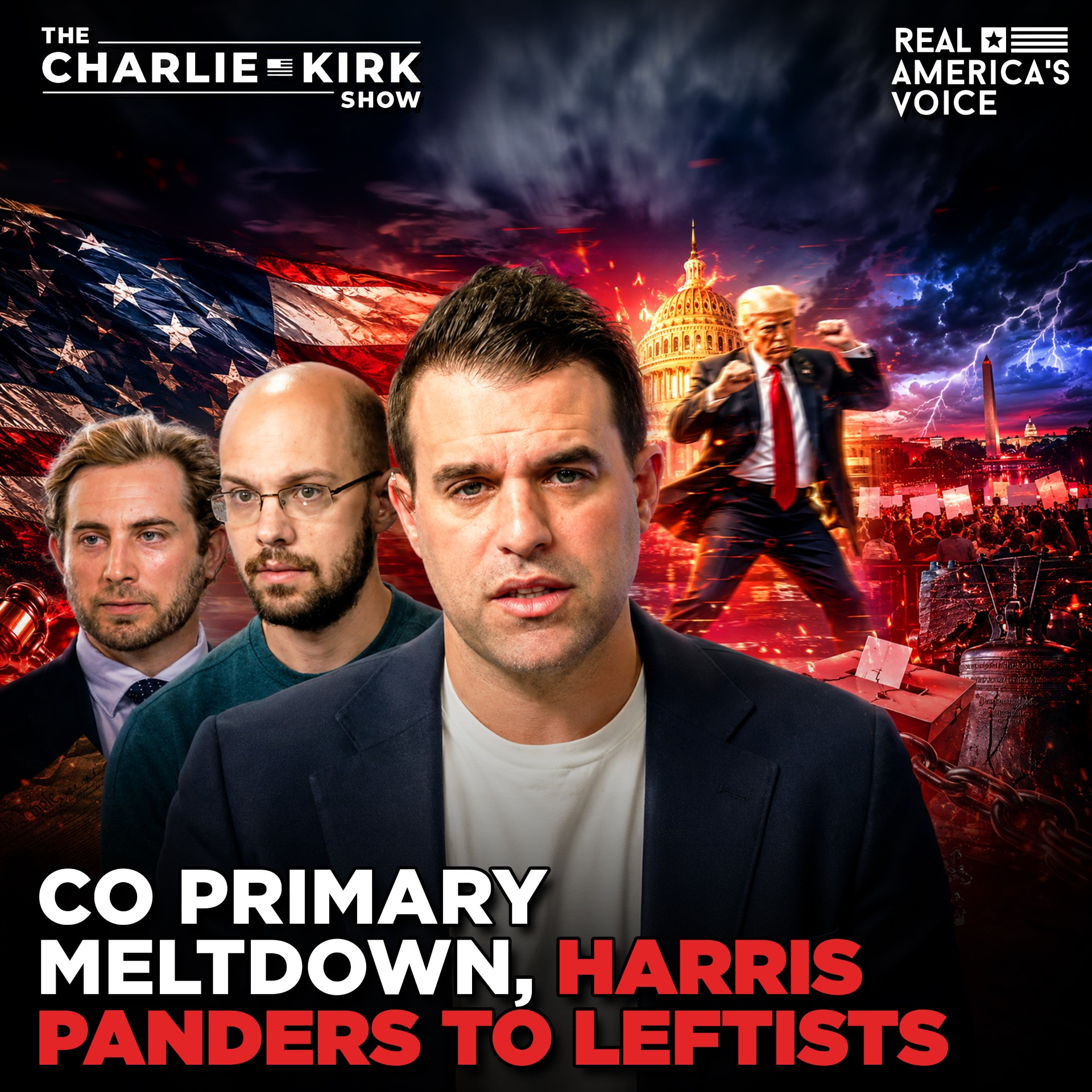 COLORADO SOCIALIST UPSET, HARRIS PANDERS TO PRO-PALESTINE LEFT | CHARLIE KIRK SHOW episode artwork