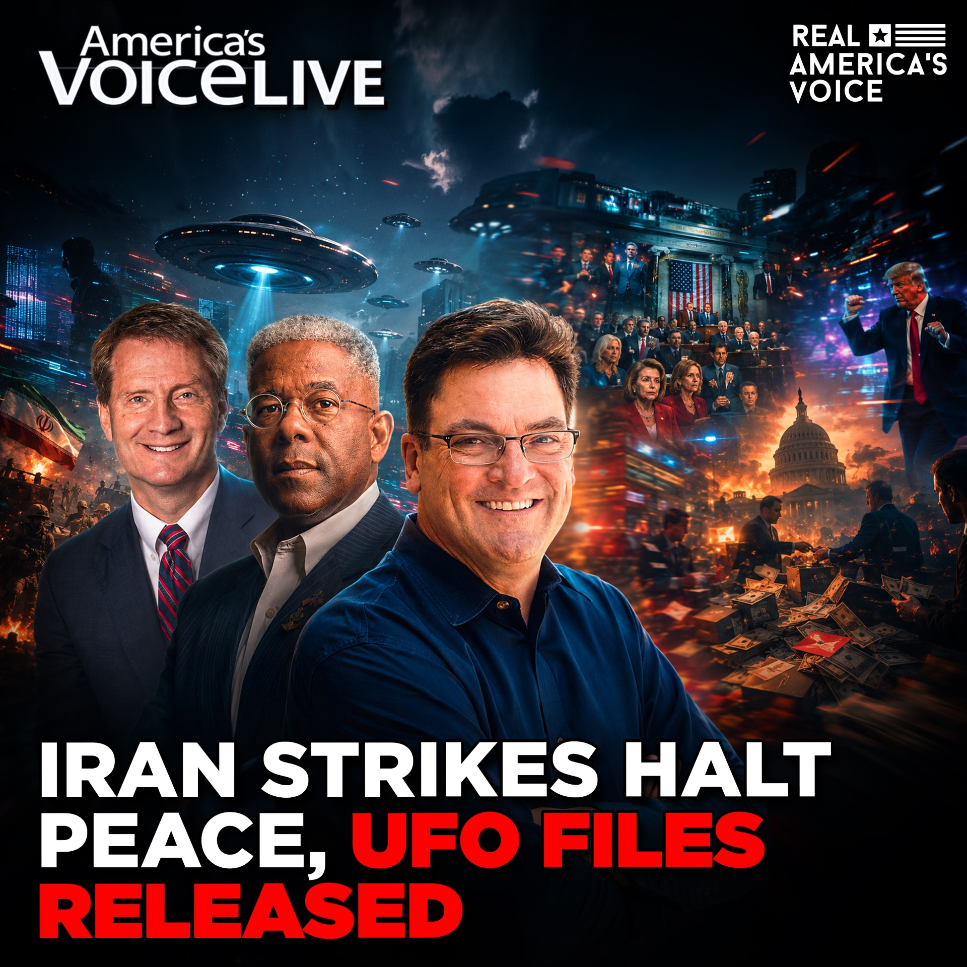 NEW DEM CANDIDATES, IRAN STRIKES & UFO FILES EXPOSED | AMERICA'S VOICE LIVE WITH STEVE GRUBER