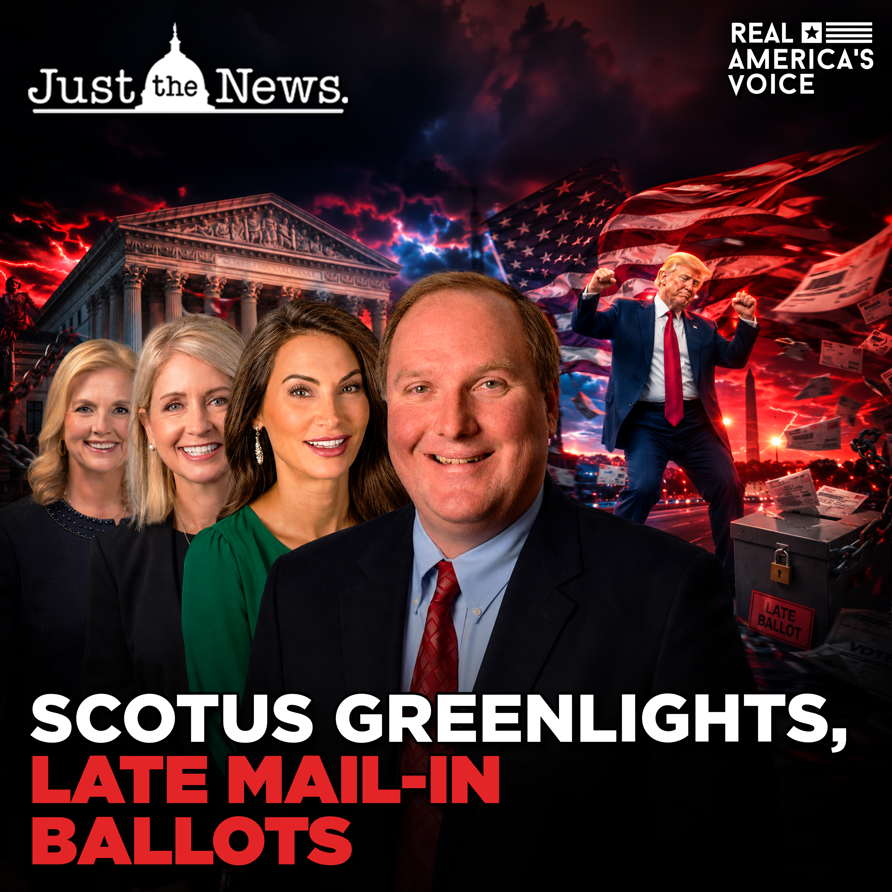SCOTUS MAIL-IN BOMBSHELL & SAVE ACT URGENCY | JUST THE NEWS - NO NOISE episode artwork