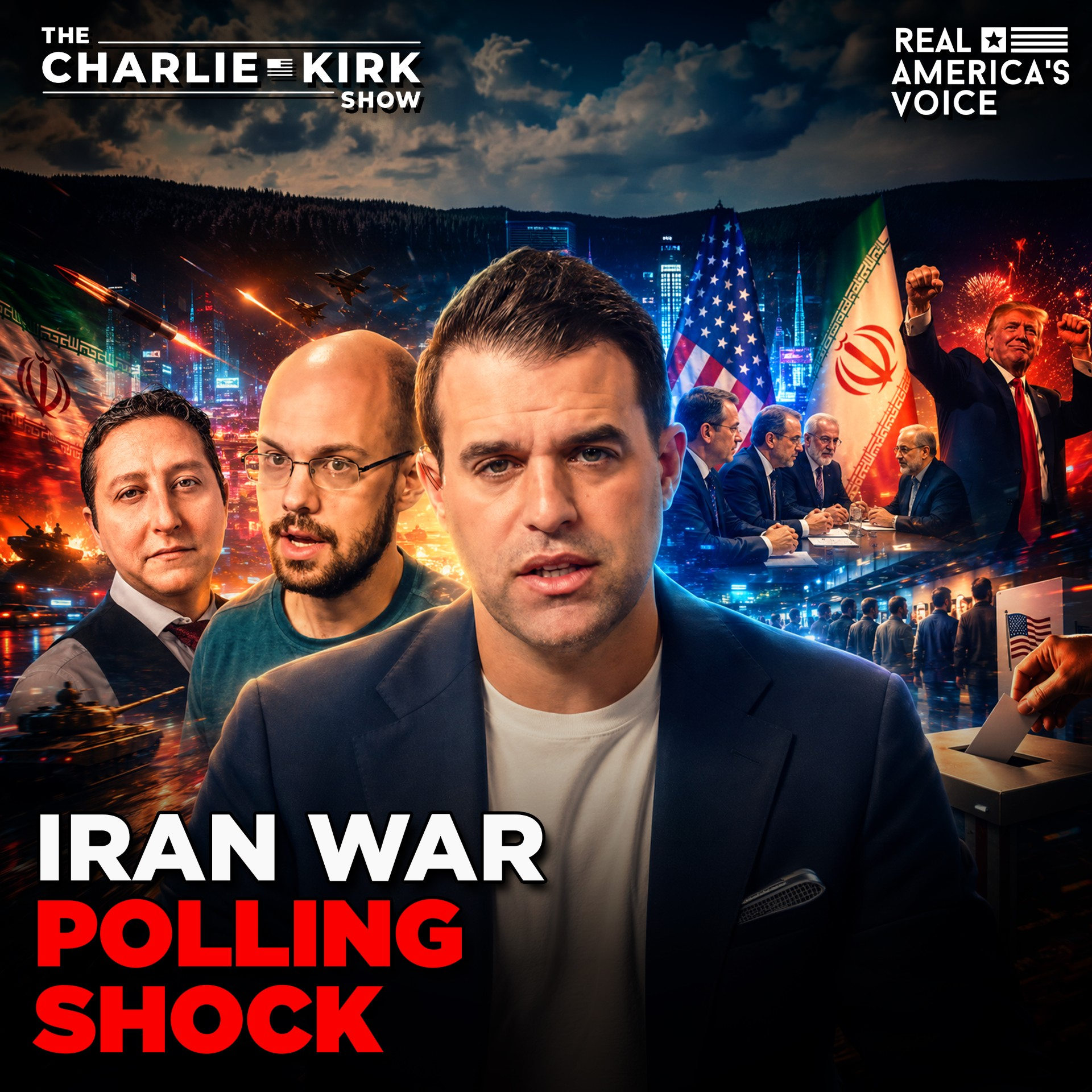 IRAN WAR POLLING BOMBSHELL, BARIS, CLARK, DEACE EXPOSE TRUTH | CHARLIE KIRK SHOW