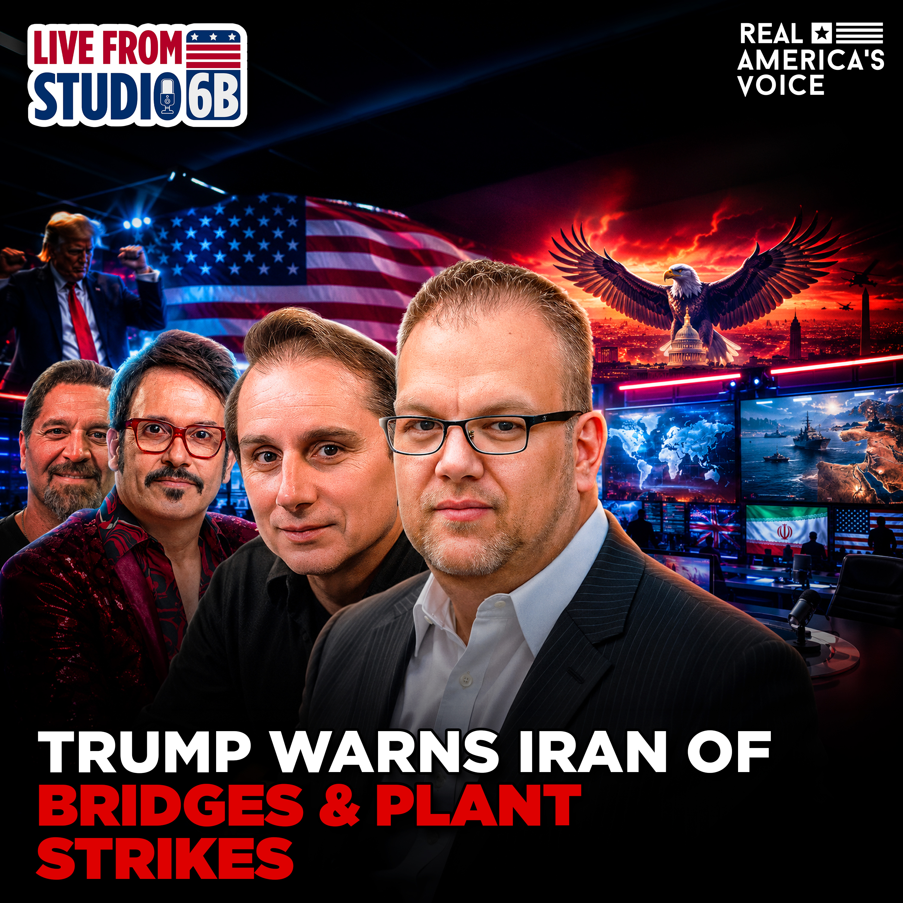 TRUMP WARNS IRAN OF BRIDGES & POWER PLANTS STRIKES | LIVE FROM STUDIO 6B - WEDNESDAY, JULY 22 2026 episode artwork