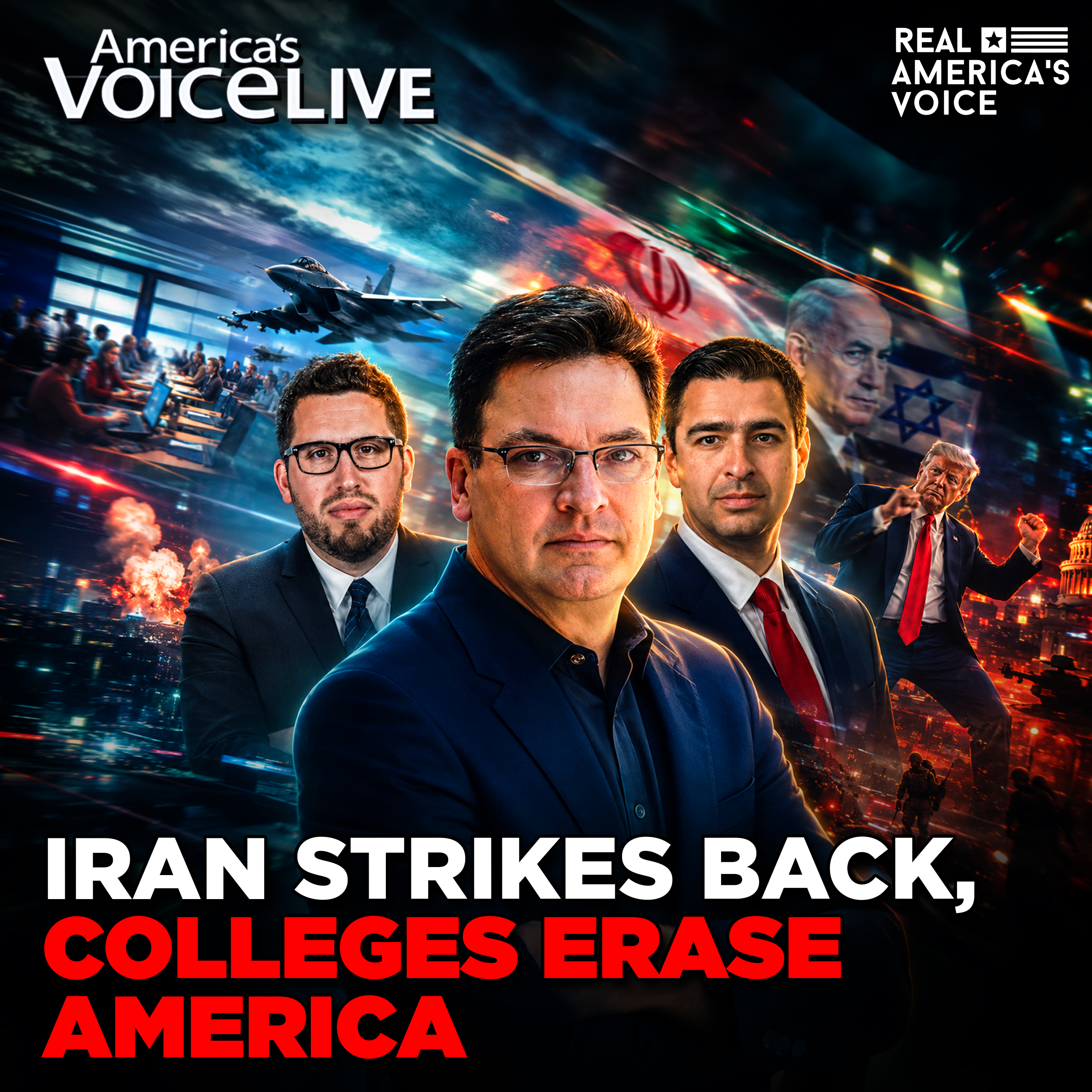 IRAN ATTACKS & WOKE UNIVERSITY FAIL | AMERICA'S VOICE LIVE W/ STEVE GRUBER