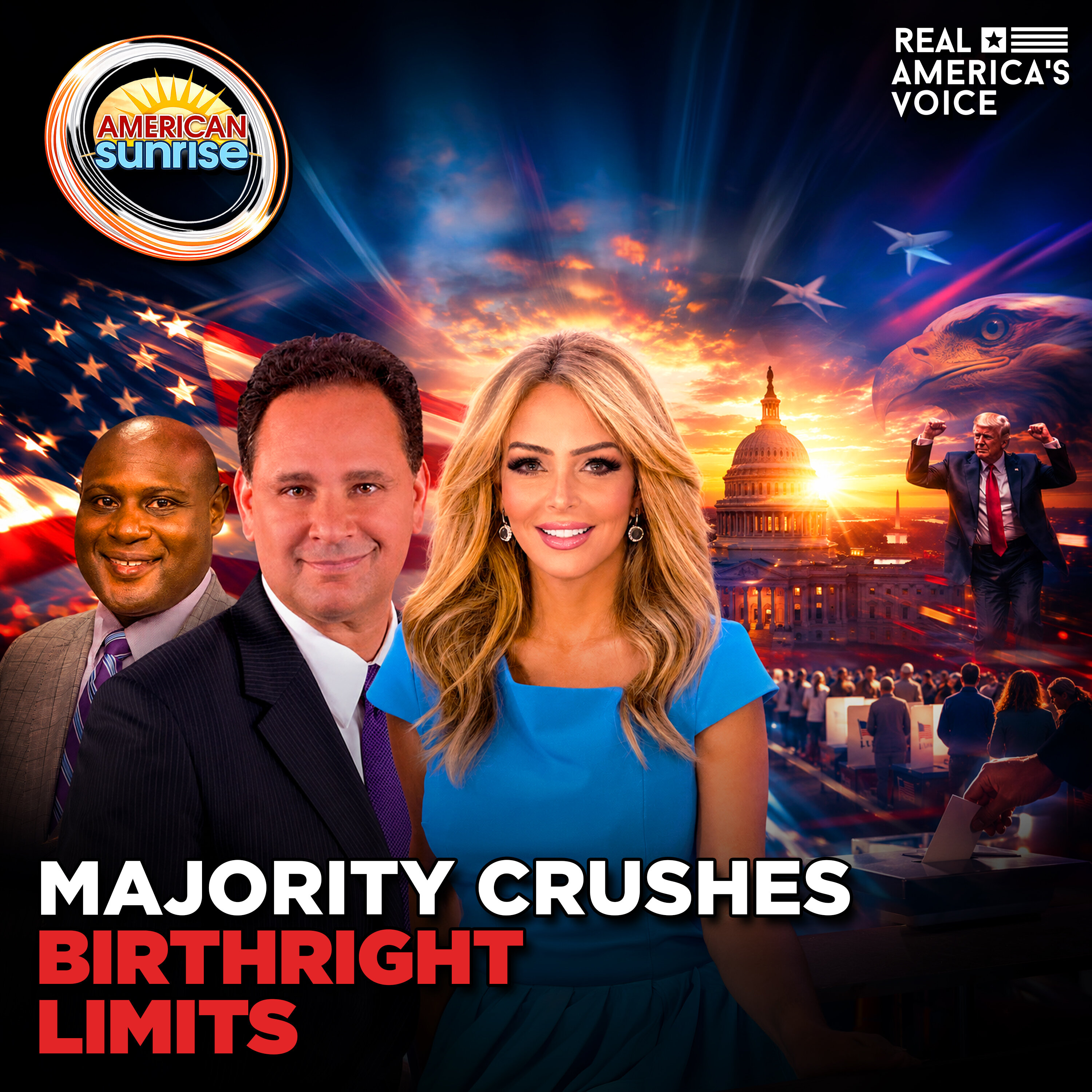 MAJORITY SLAMS BIRTHRIGHT LIMITS AS JUDGE BLOCKS DOJ ELECTION PROBE! | AMERICAN SUNRISE episode artwork