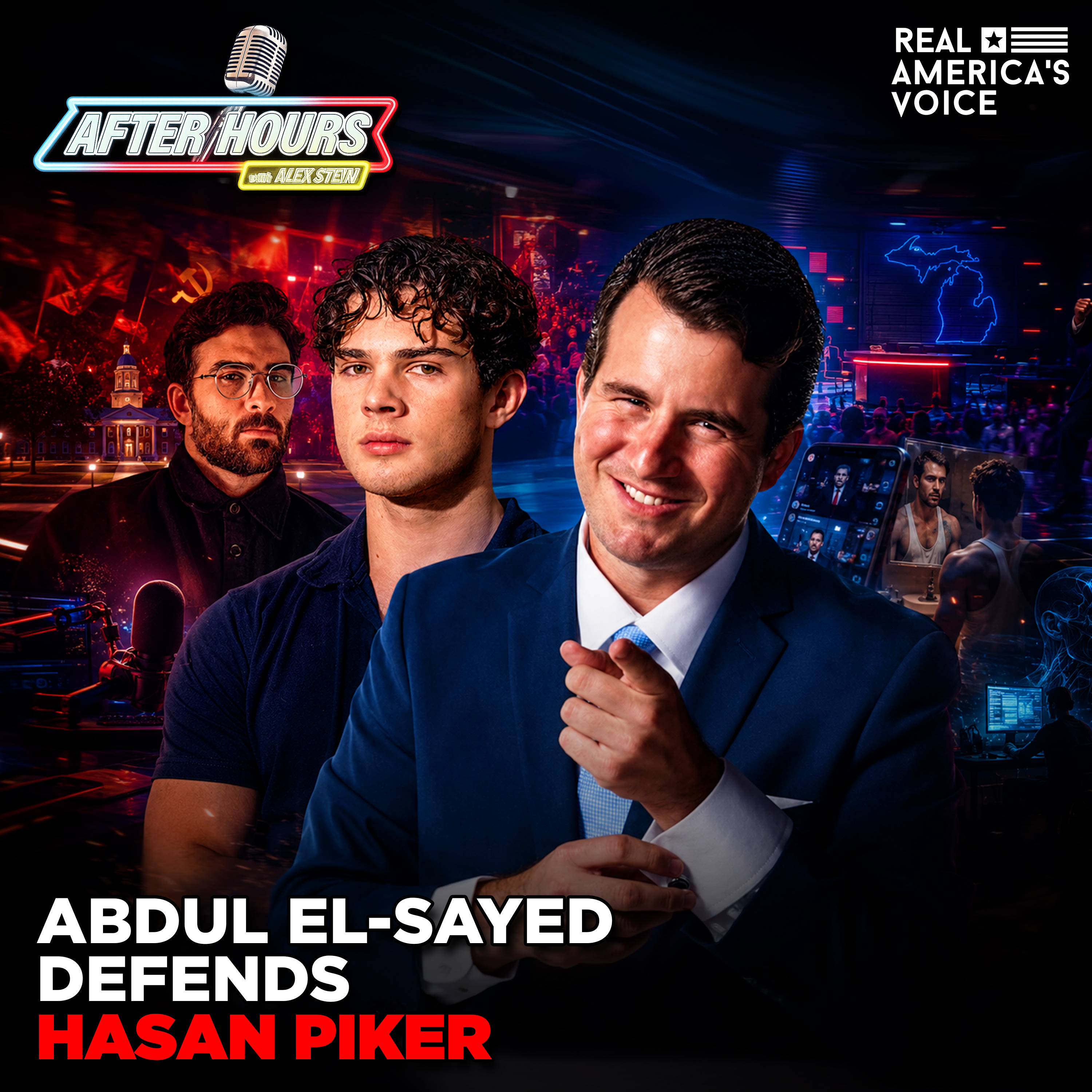 ABDUL EL-SAYED DEFENDS HASAN PIKER, CLAVICULAR MEETS LOOKSMAXXING MASTER | AFTER HOURS W ALEX STEIN