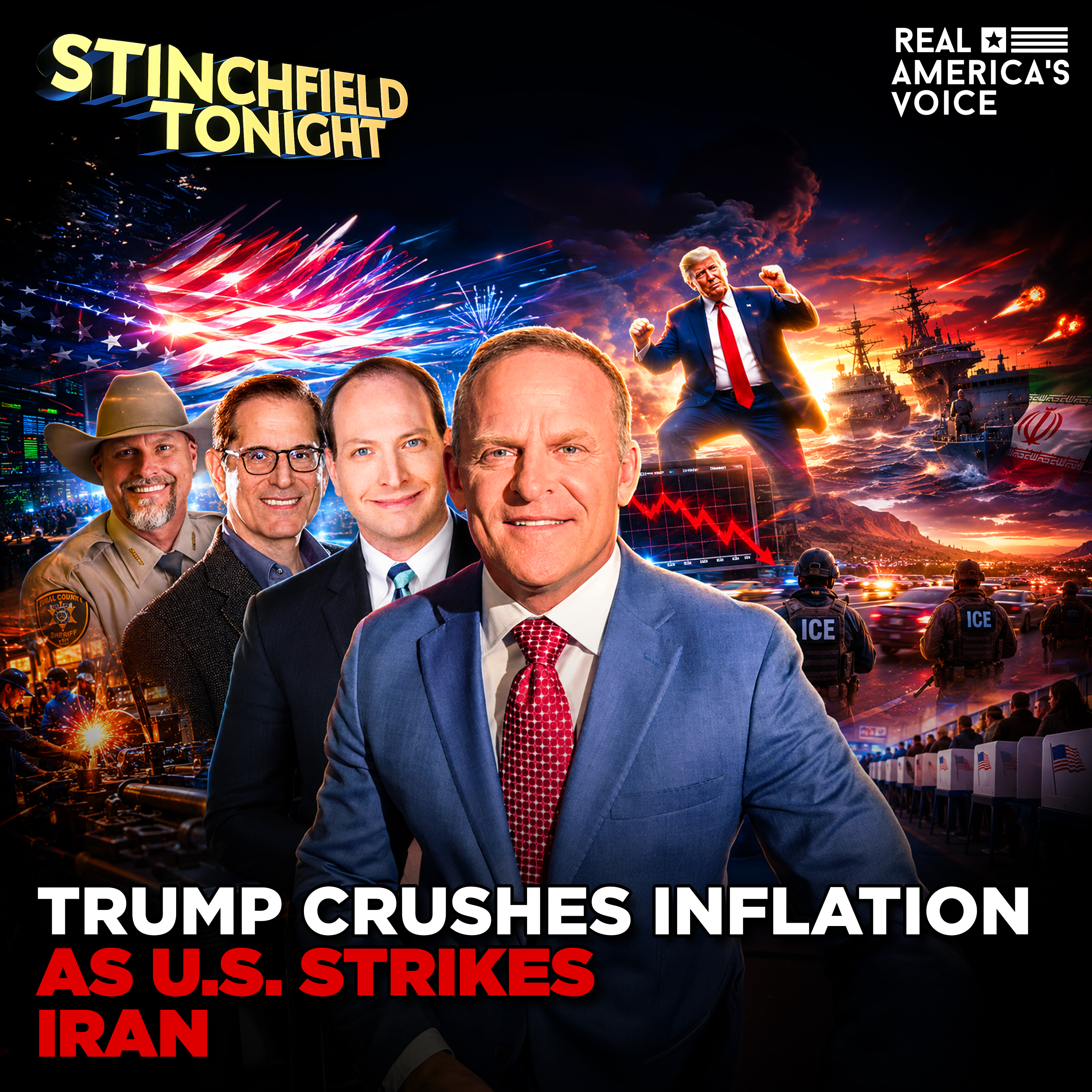 TRUMP CRUSHES INFLATION AS US STRIKES IRAN & ICE SOFTENS | STINCHFIELD TONIGHT | JULY 14, 2026