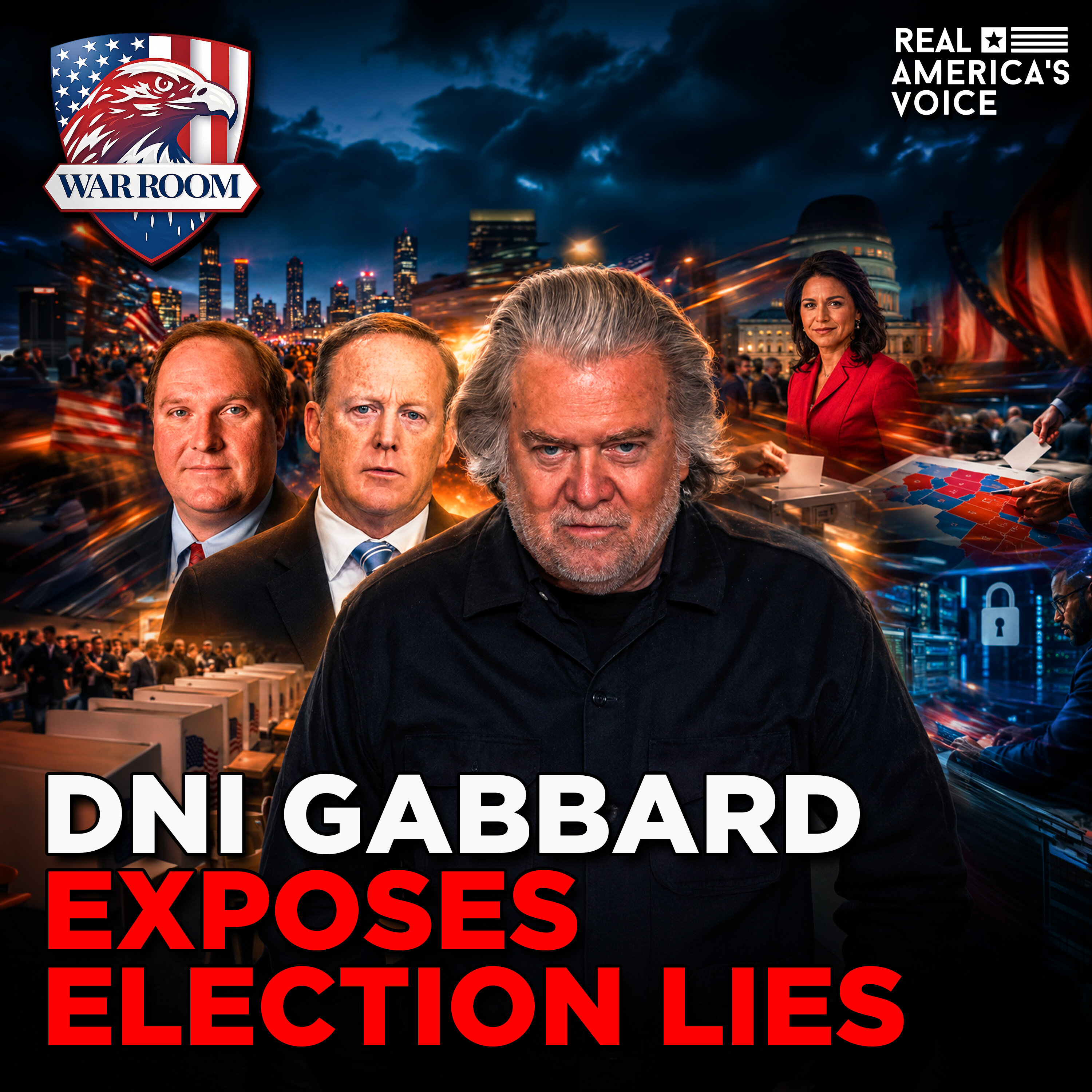 REDISTRICTING WAR HEAT UP, DNI TULSI GABBARD LAUNCHES PROBE | WAR ROOM WITH STEVE BANNON AM EDITION — Real America’s Voice cover
