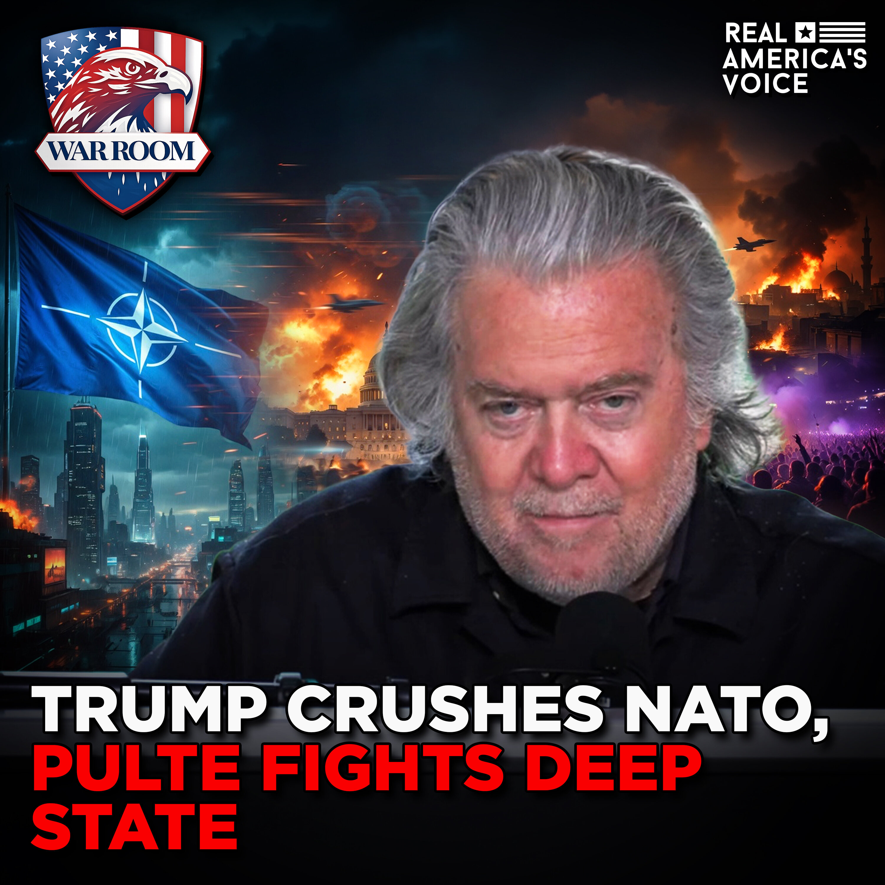TRUMP CRUSHES NATO DEADBEATS & PULTE WAR ON DEEP STATE | WAR ROOM PM W/ STEVE BANNON (EP. 5469) HOUR 2 episode artwork