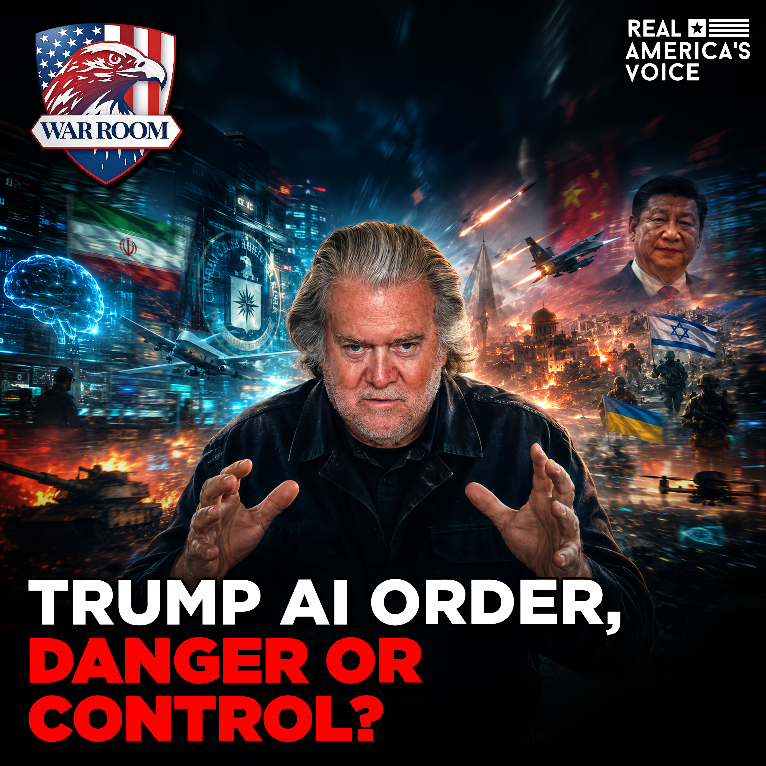 BANNON BLASTS INTELLIGENCE COMMUNITY, TRUMP AI EXECUTIVE ORDER | WAR ROOM PM EDITION W/ STEVE BANNON episode artwork