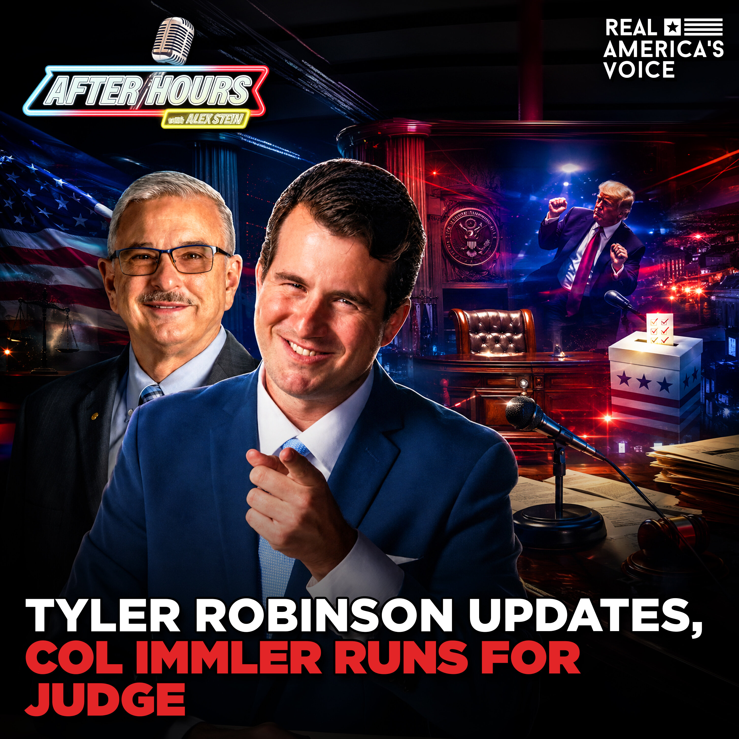 TYLER ROBINSON UPDATES, COLONEL IMMLER CHARGES FOR DALLAS JUDGE | AFTER HOURS W ALEX STEIN episode artwork