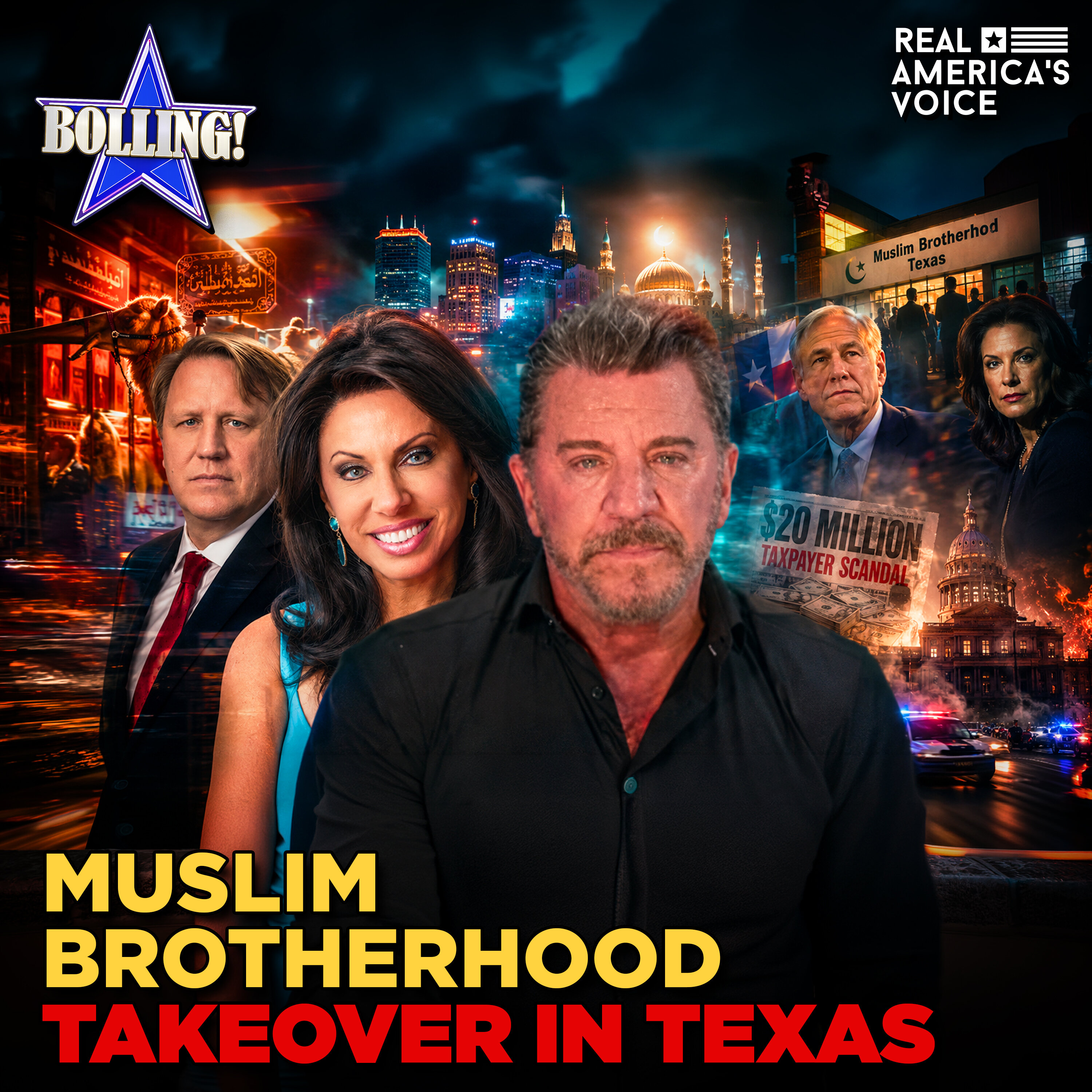 BRIGITTE GABRIEL EXPOSES MUSLIM BROTHERHOOD IN TEXAS, WHITMER $20M SCANDAL | THE ERIC BOLLING SHOW — Real America’s Voice cover