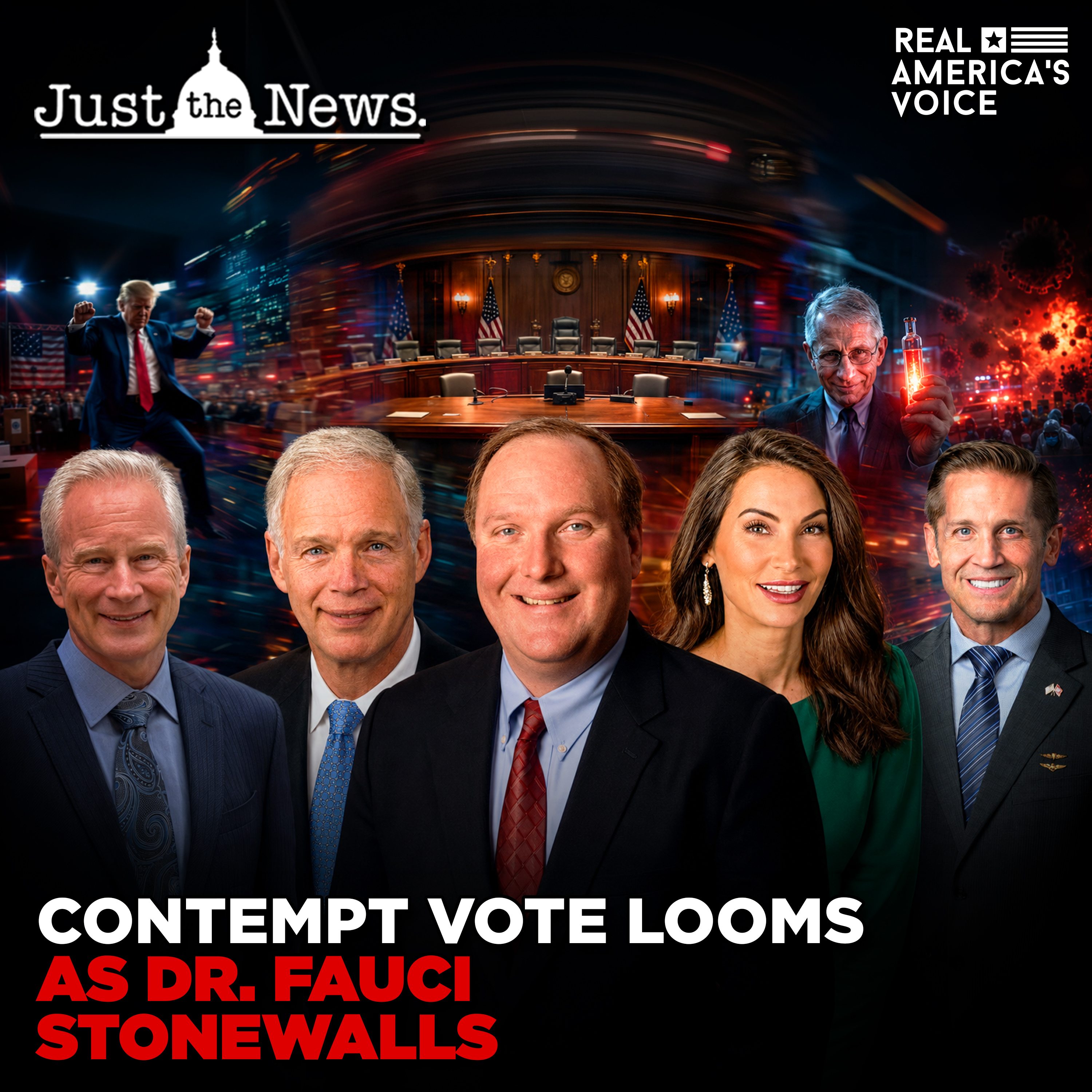 FAUCI PLEADS 5TH 111 TIMES, CONTEMPT VOTE LOOMS AS HE STONEWALLS | JUST THE NEWS - NO NOISE