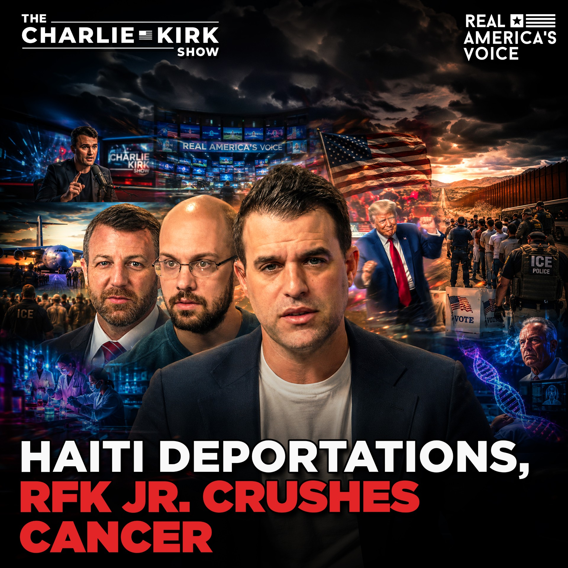 MULLIN DEFENDS MASS HAITIAN DEPORTATIONS AS RFK JR HEALTH REVOLUTION HITS | CHARLIE KIRK SHOW episode artwork