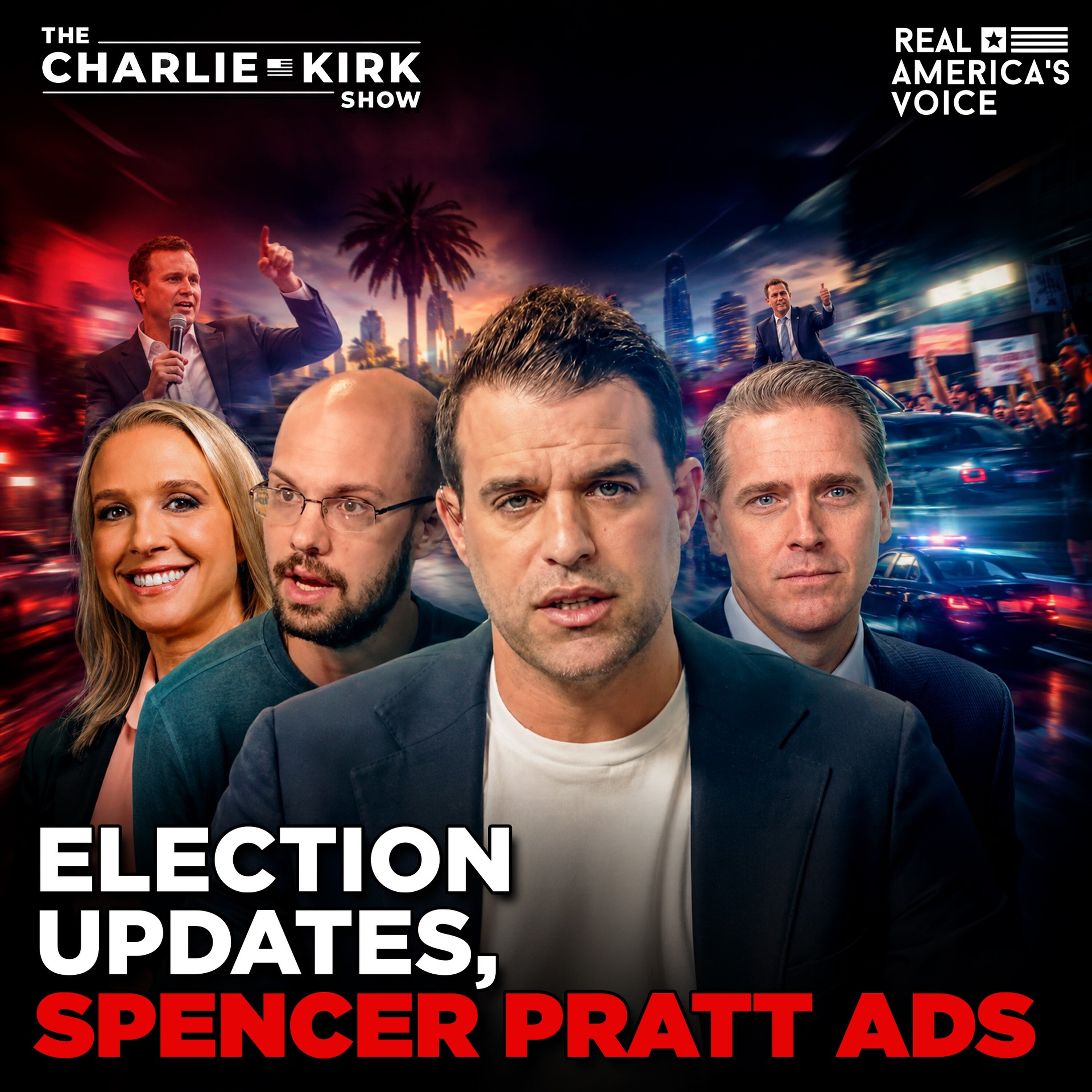 ELECTION UPDATES, SPENCER PRATT AD CHOPS, MOSQUE SHOOTING | THE CHARLIE KIRK SHOW — Real America’s Voice cover