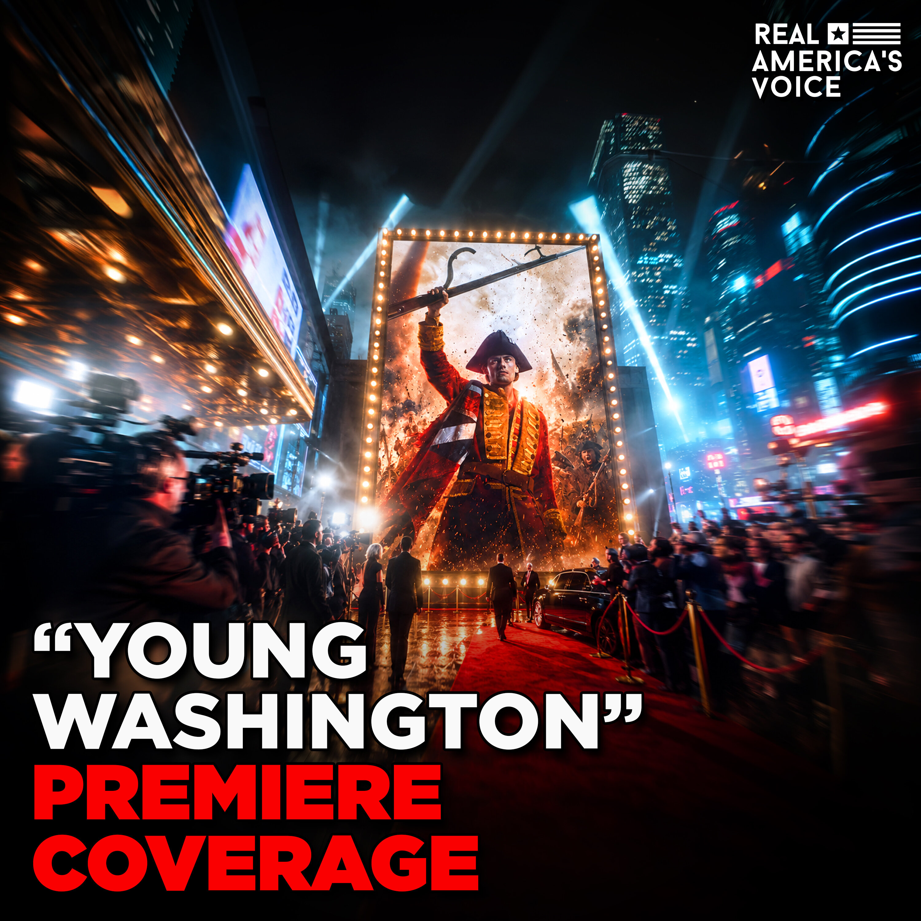 ANGEL STUDIOS "YOUNG WASHINGTON" RED CARPET PREMIERE SPECIAL | REAL AMERICA'S VOICE episode artwork
