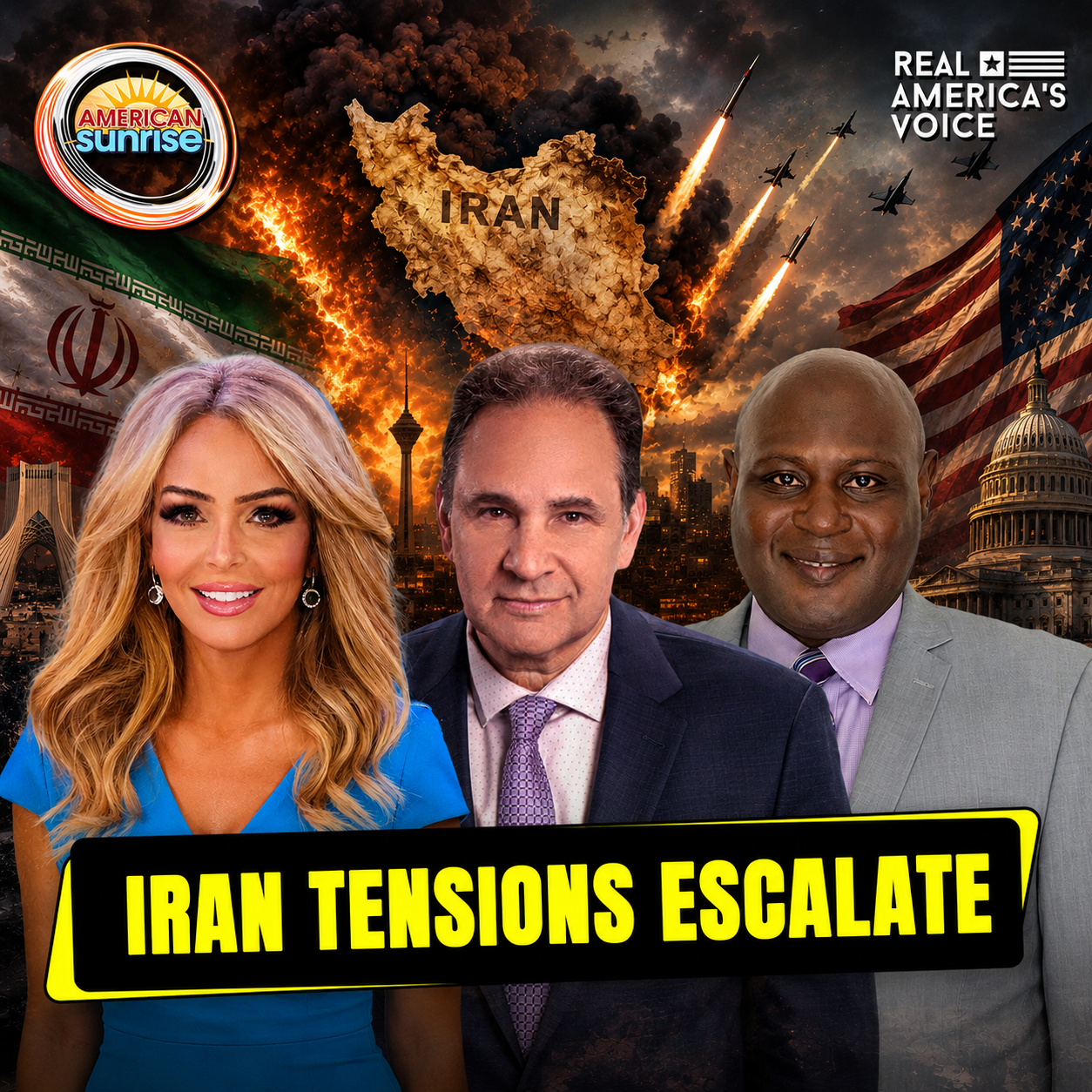 IRAN ESCALATES FAST, HORMUZ CRISIS, VOTER FRAUD, SPIES FAIL | AMERICAN SUNRISE episode artwork