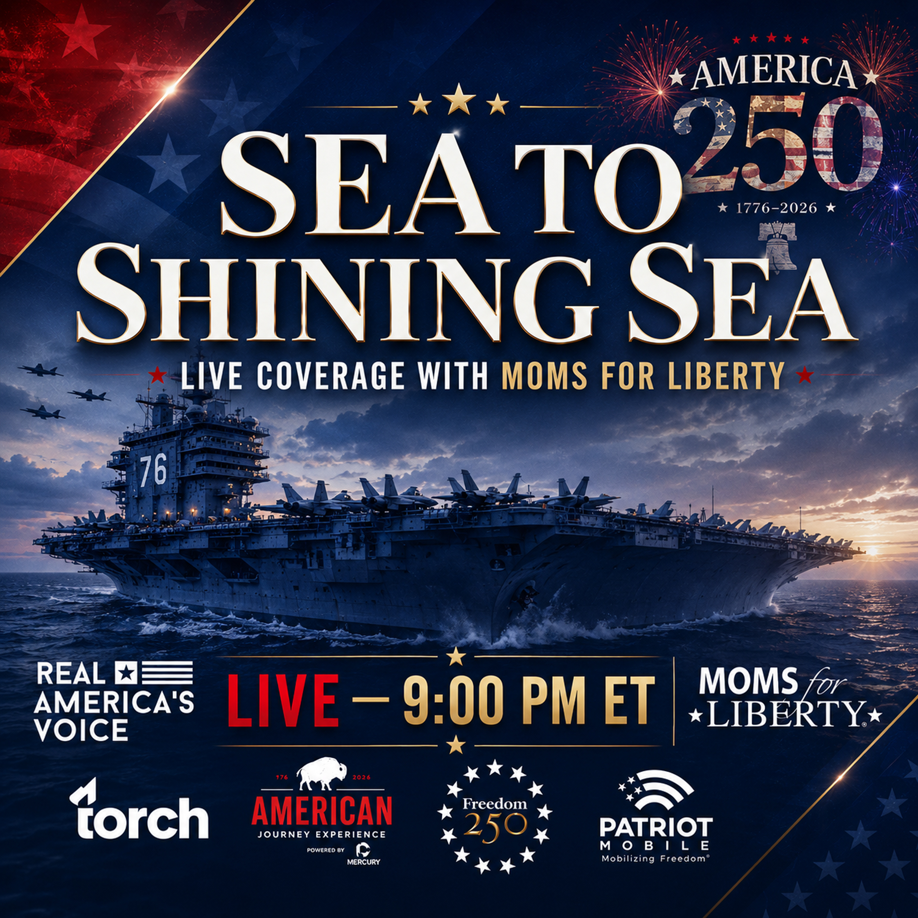 MOMS FOR LIBERTY - SEA TO SHINING SEA USS MIDWAY SPECIAL