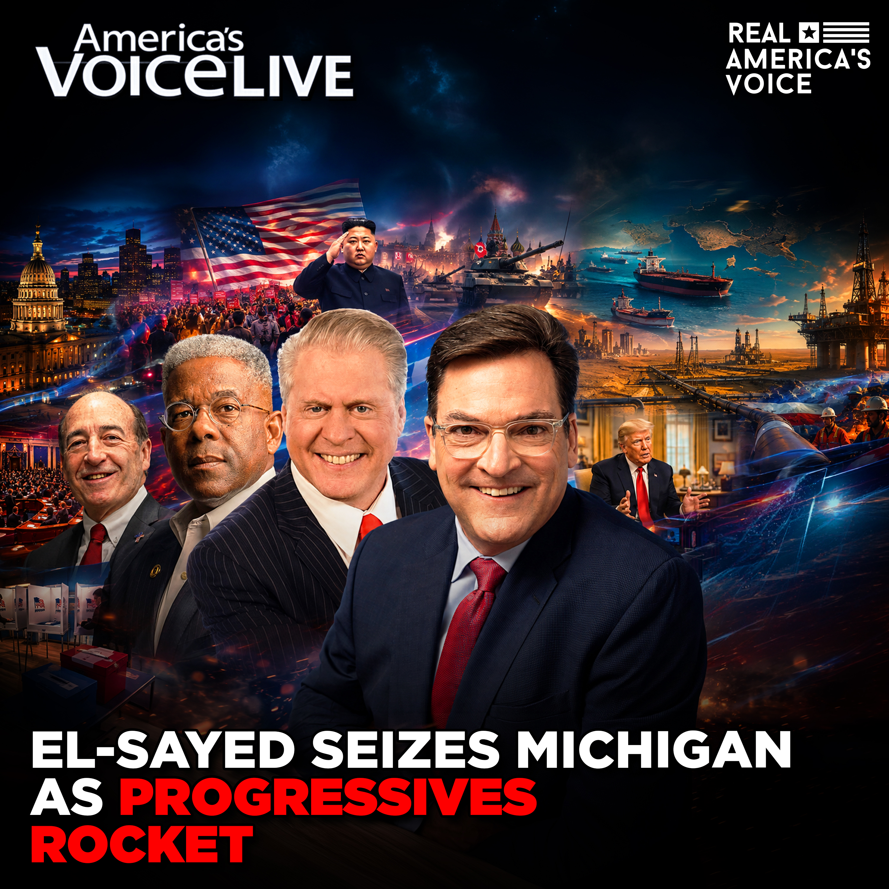 EL-SAYED SEIZES MICHIGAN AS PROGRESSIVES ROCKET | AMERICA'S VOICE LIVE