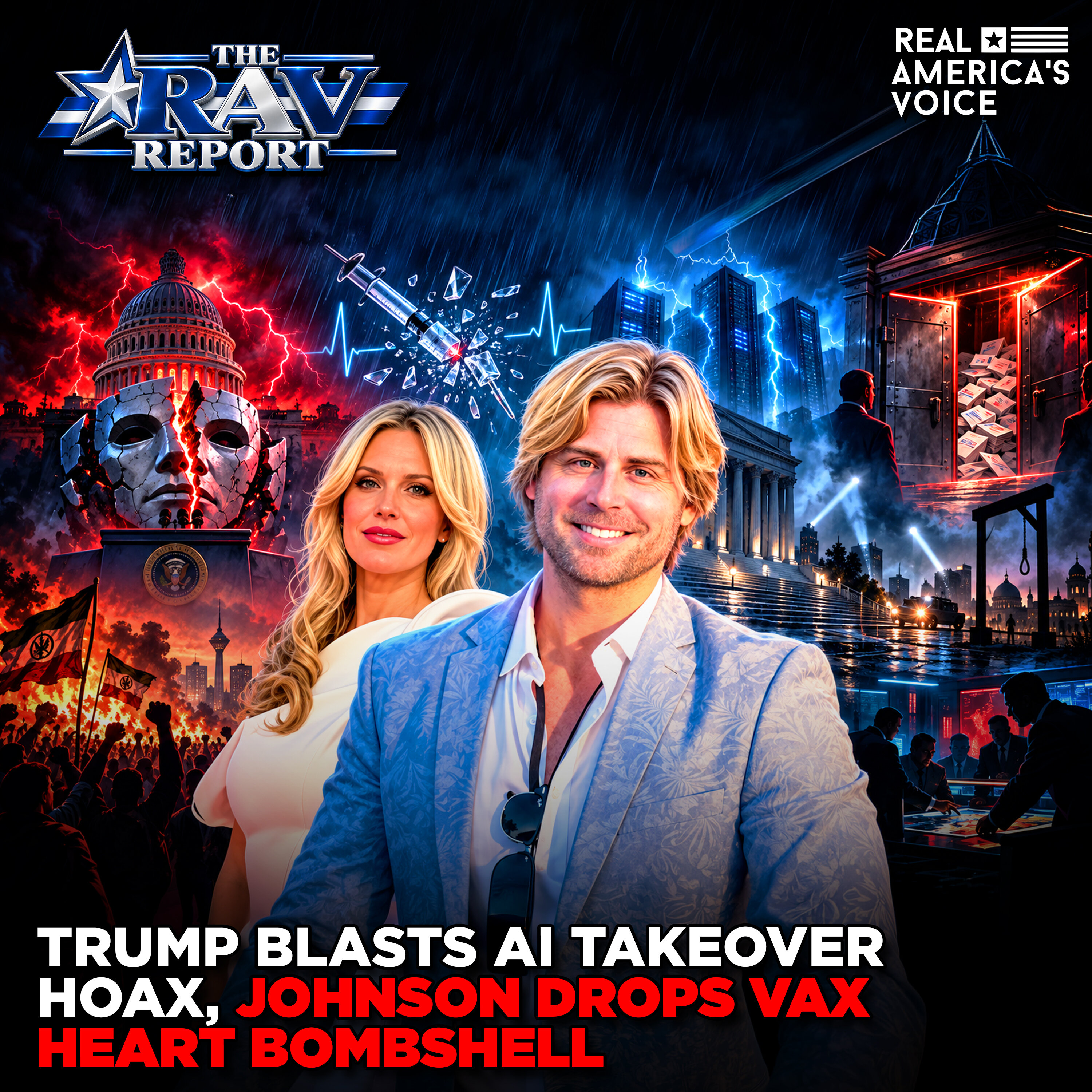 TRUMP BLASTS AI TAKEOVER HOAX, JOHNSON DROPS VAX HEART BOMBSHELL | THE RAV REPORT