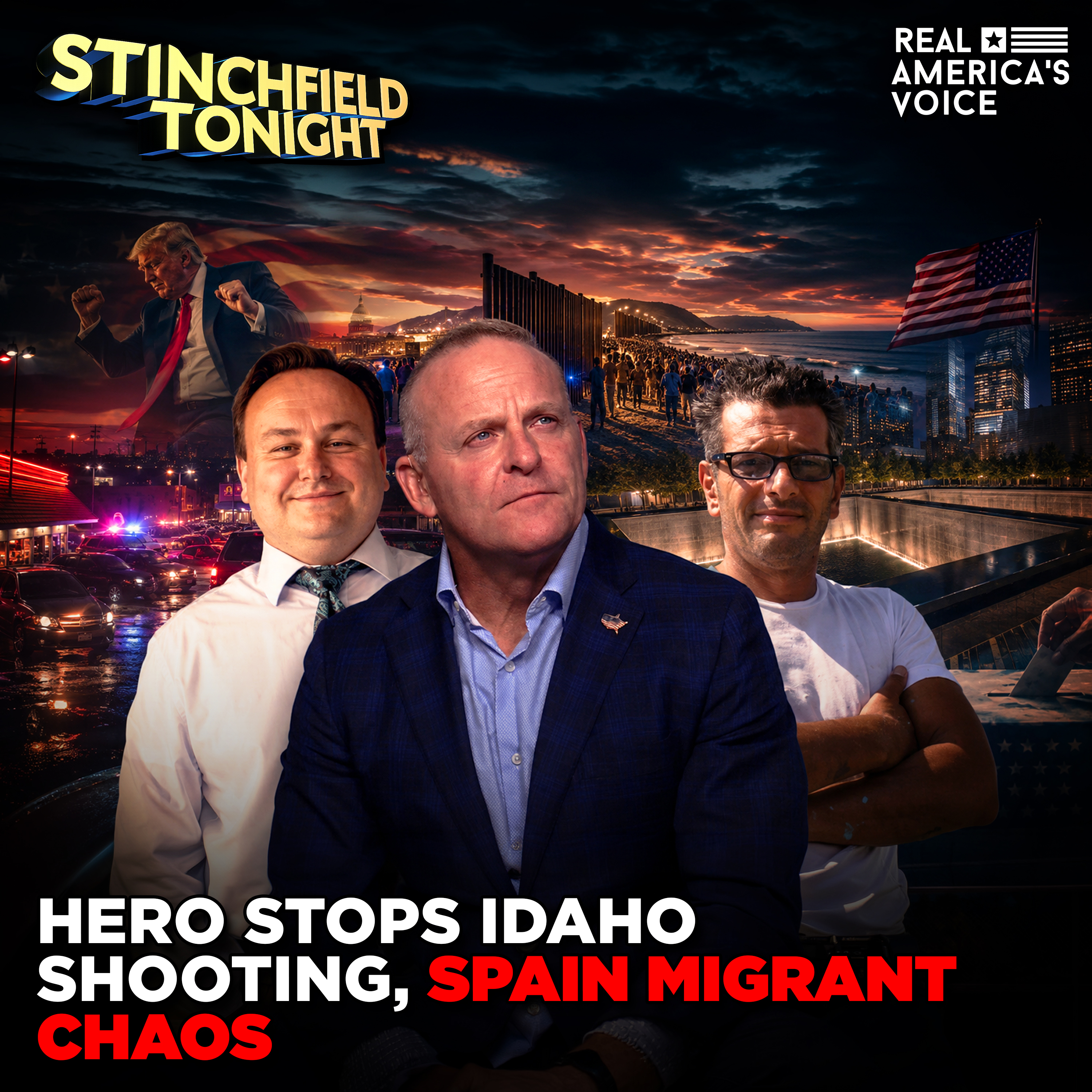 IDAHO HERO STOPS IN-N-OUT MASSACRE, 9/11 FAMILIES BLAST MAMDANI | STINCHFIELD TONIGHT | AUGUST 3, 2026 episode artwork