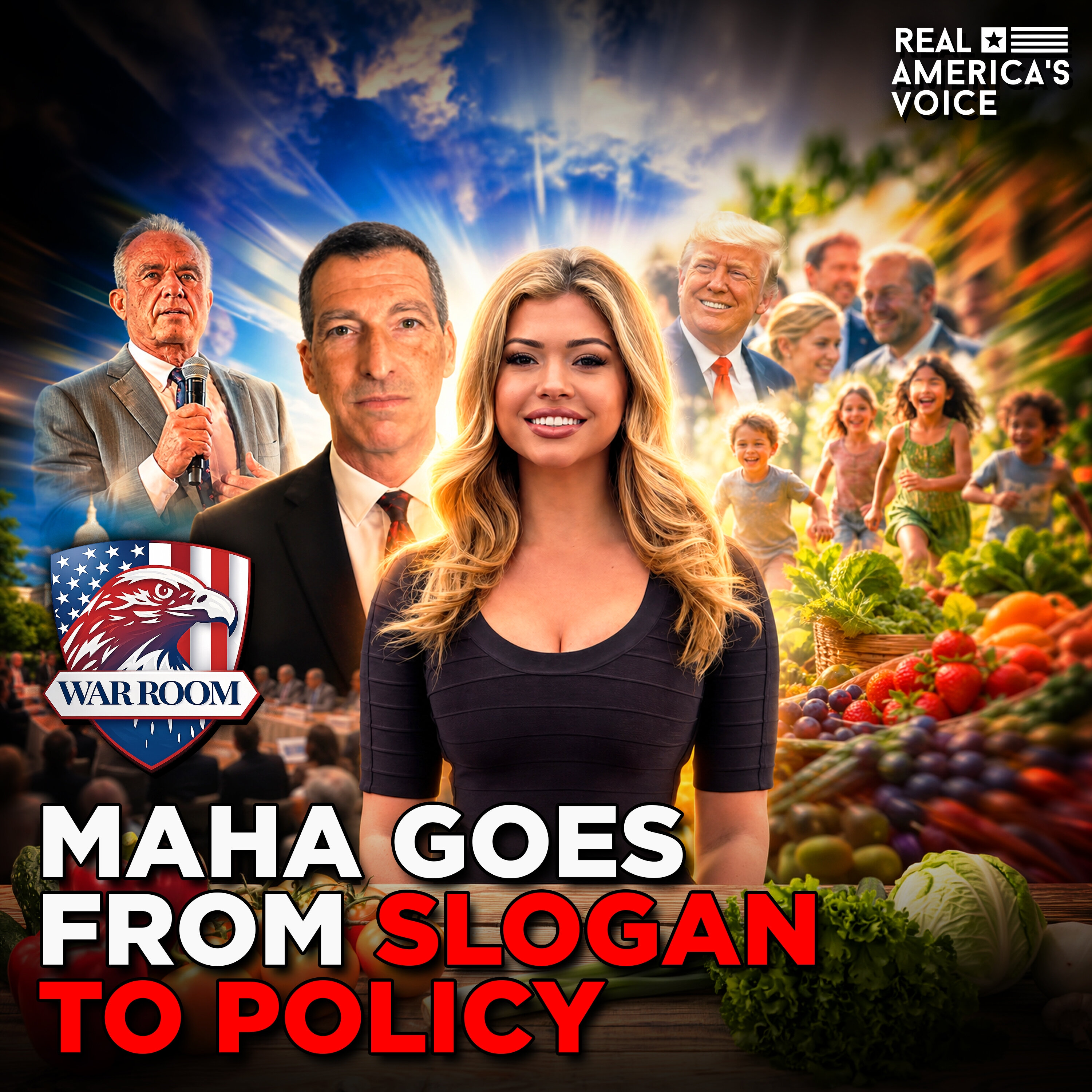 MAHA GOES FROM SLOGAN TO POLICY | WAR ROOM WITH STEPHEN K. BANNON, MAY 4TH, 2026 (EP# 5347) — Real America’s Voice cover