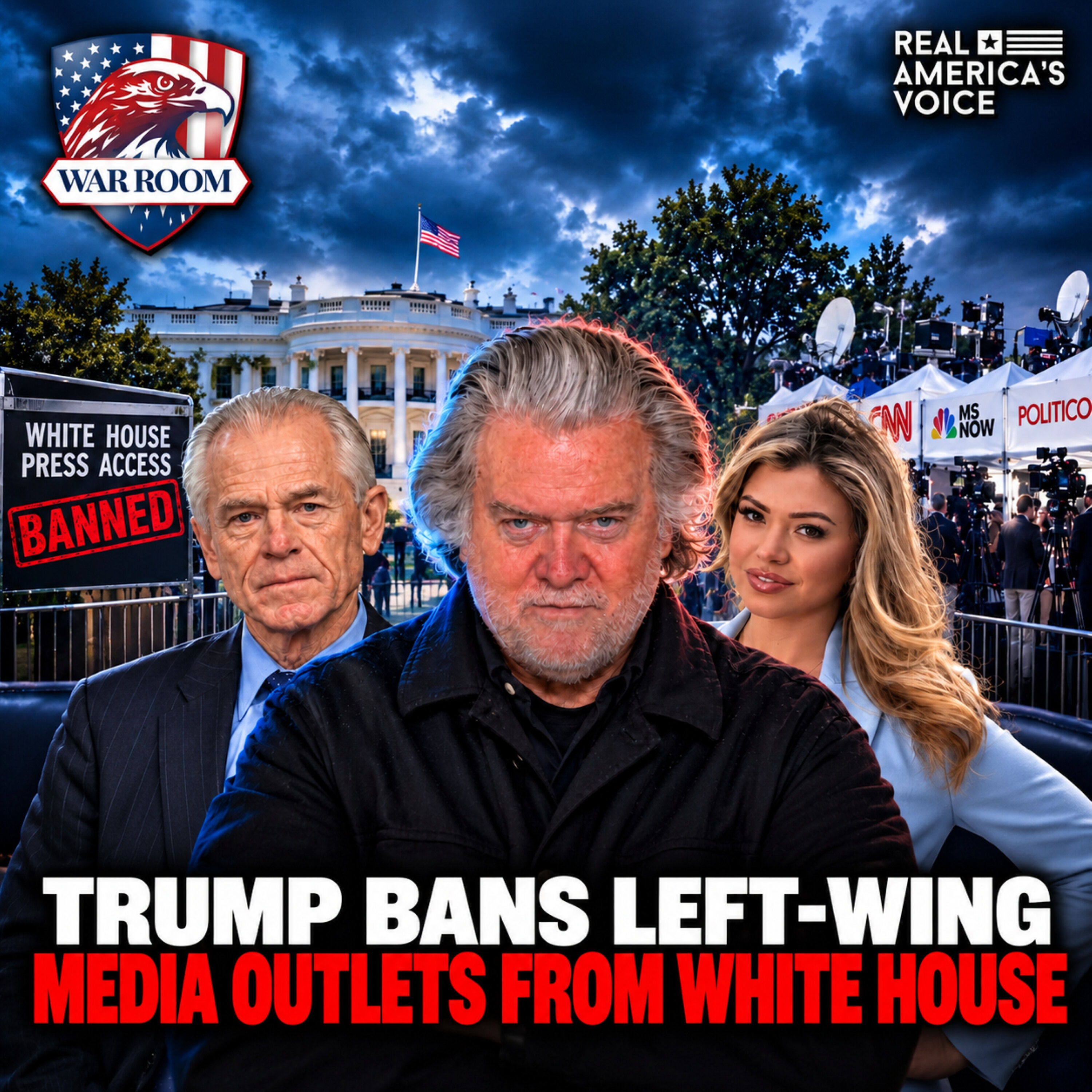TRUMP BANS LEFT-WING MEDIA OUTLETS FROM WHITE HOUSE | WAR ROOM PM W STEVE BANNON | SEPTEMBER 19, 2026