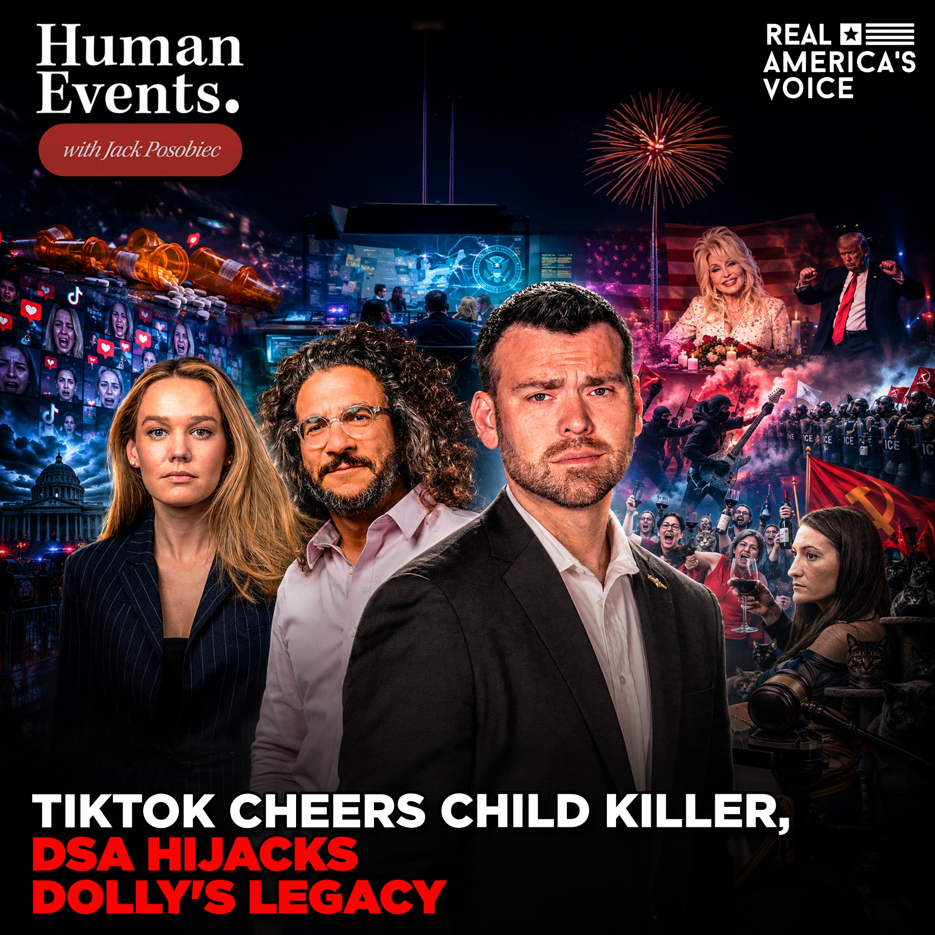TIKTOK CHEERS CHILD KILLER AS DSA HIJACKS DOLLY'S LEGACY | HUMAN EVENTS DAILY episode artwork