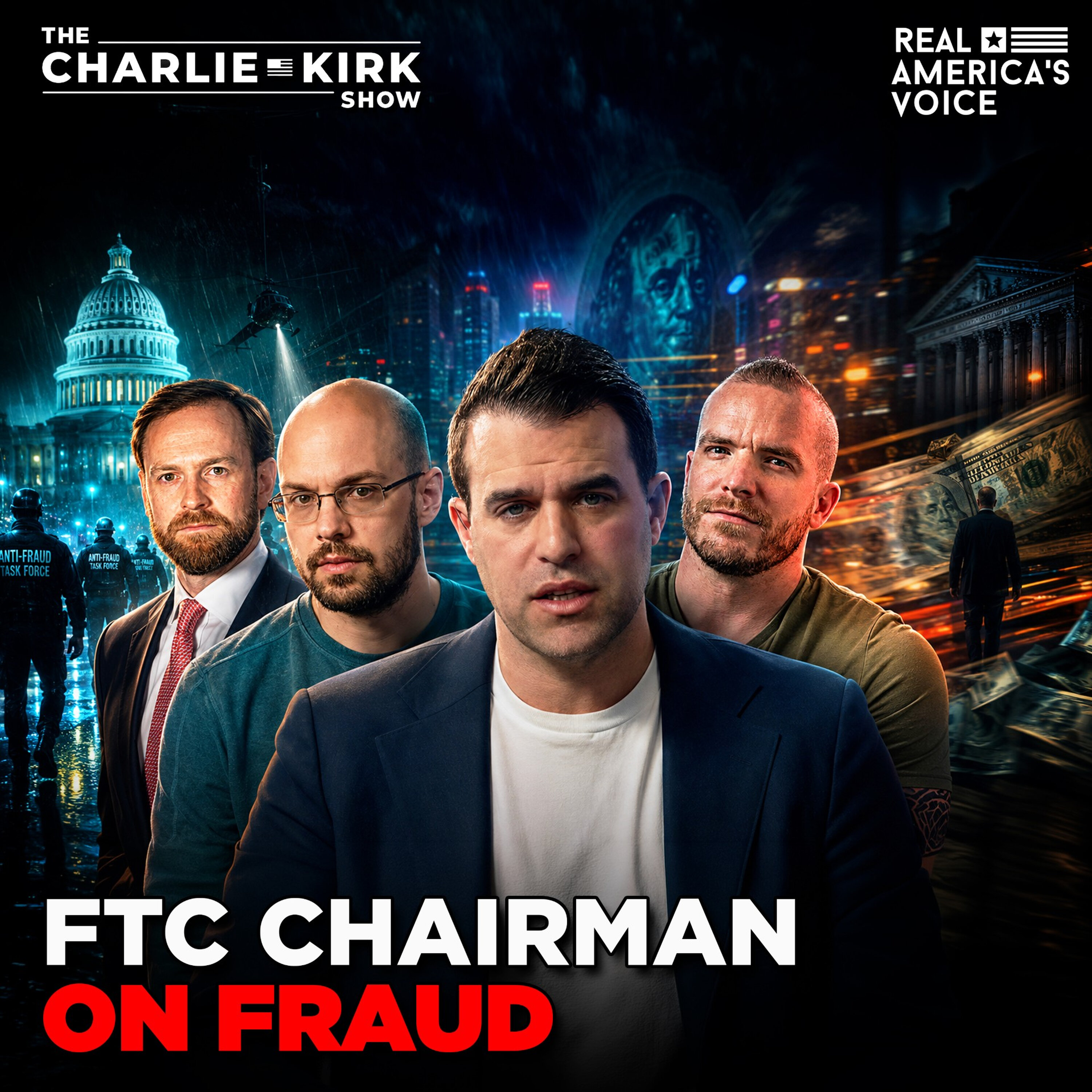 FTC COMMISSIONER ON FRAUD, COLLIN PLUME ECON Q&A | THE CHARLIE KIRK SHOW — Real America’s Voice cover