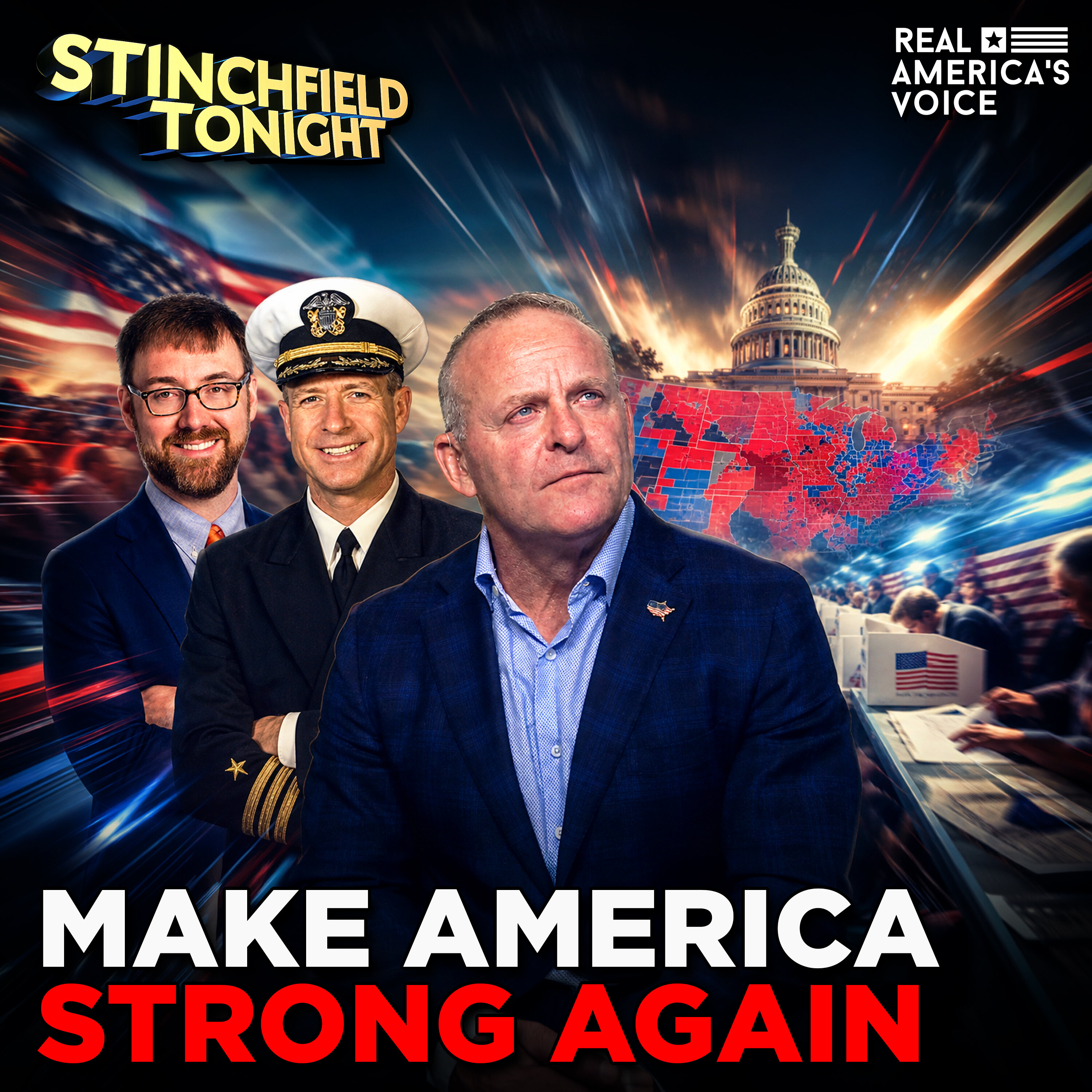 MAKE AMERICA STRONG AGAIN, REPUBLICAN REDISTRICTING FRENZY ERUPTS | GRANT STINCHFIELD TONIGHT SHOW — Real America’s Voice cover