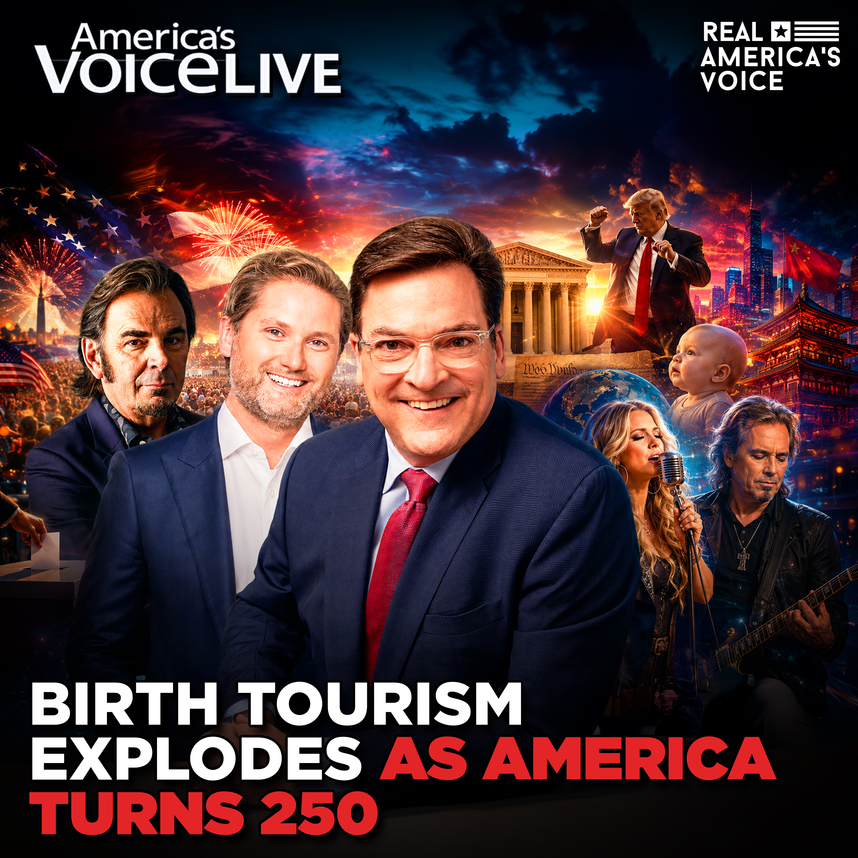 SCOTUS BIRTHRIGHT RULING SPARKS BIRTH TOURISM CRISIS AS 250TH NEARS | AMERICA'S VOICE LIVE episode artwork