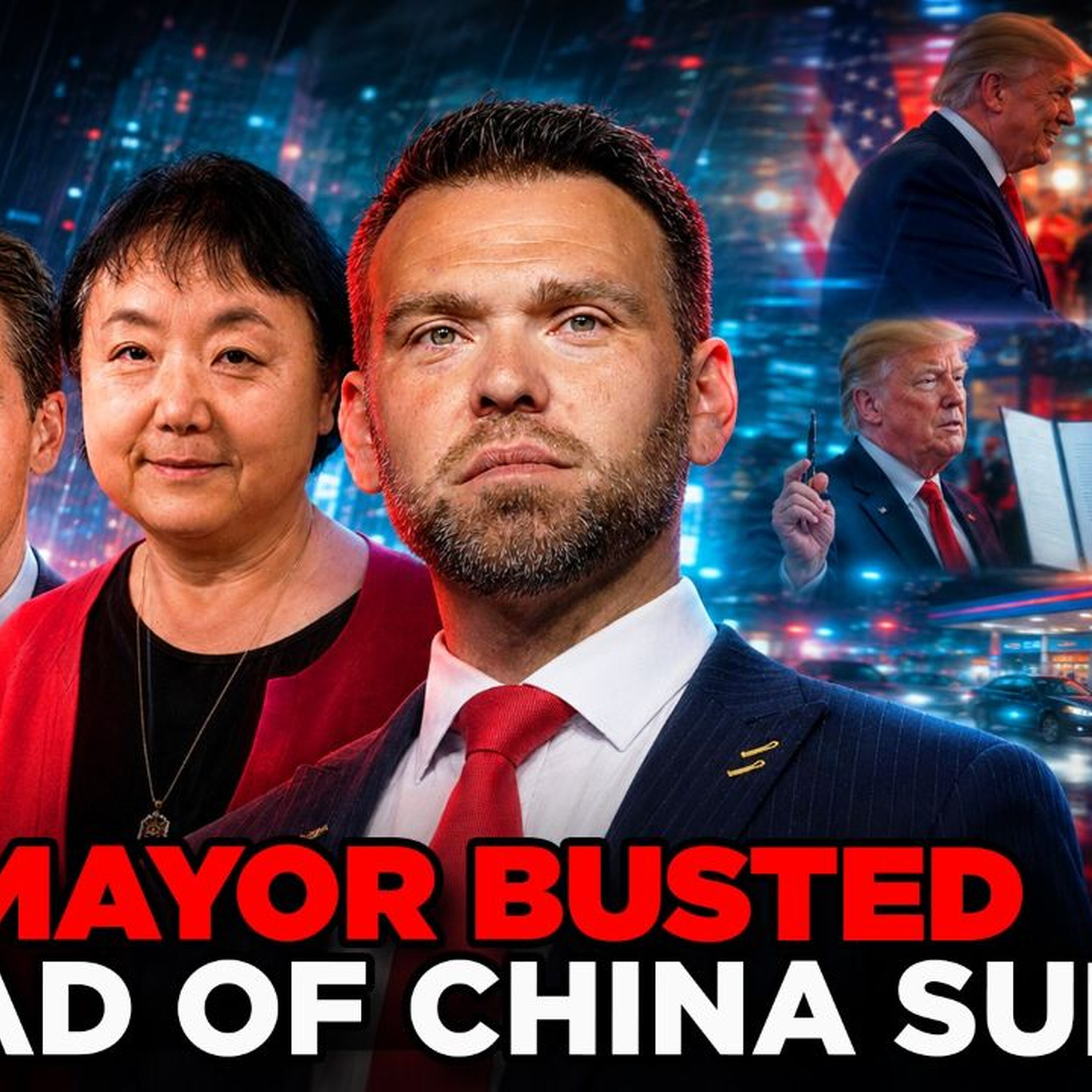 TRUMP TO MEET XI, CHINESE SPY MAYOR BUSTED, GAS TAX SUSPENDED | HUMAN EVENTS DAILY W JACK POSOBIEC — Real America’s Voice cover