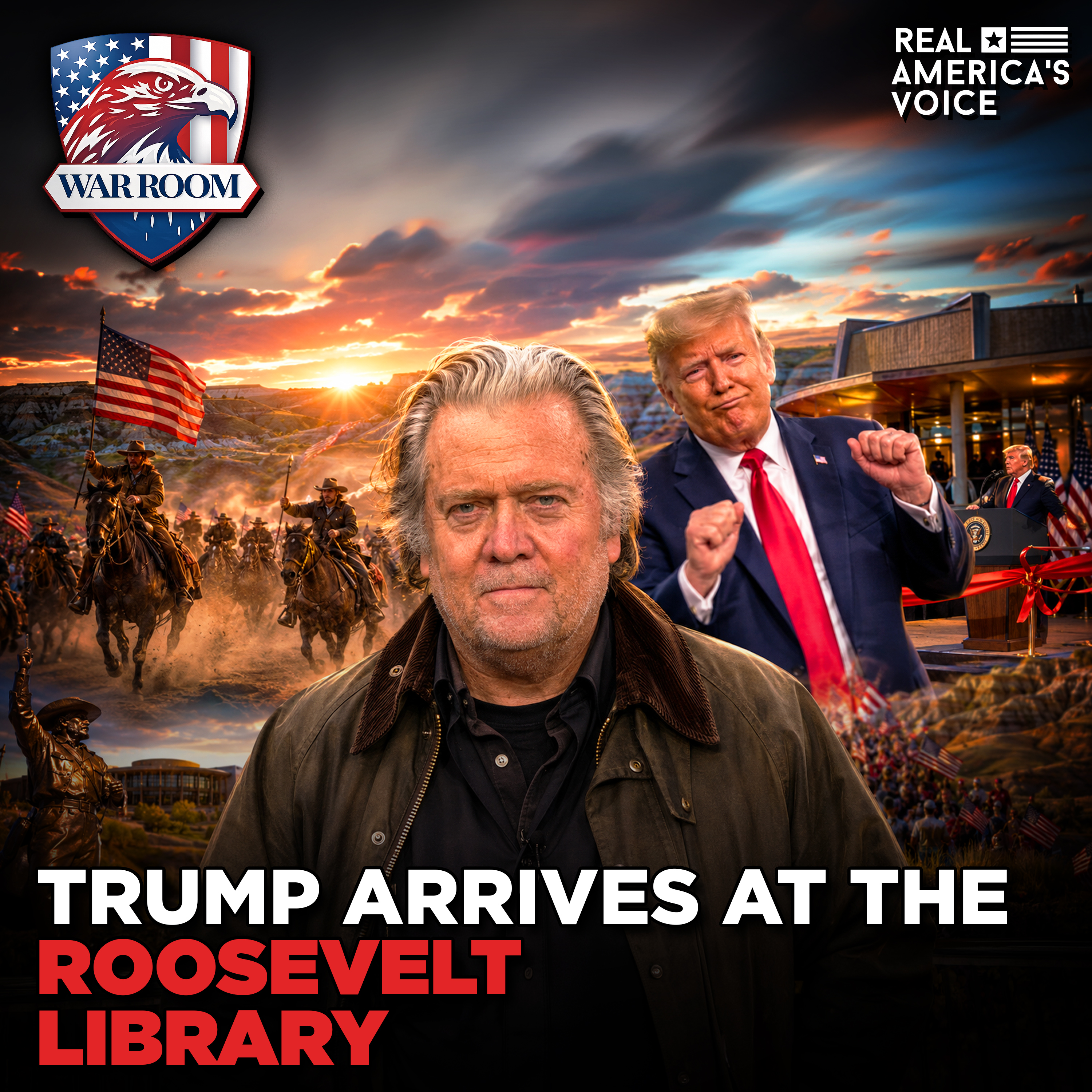 TRUMP ENTOURAGE ARRIVES AT TEDDY ROOSEVELT LIBRARY | JULY 1, 2026 episode artwork