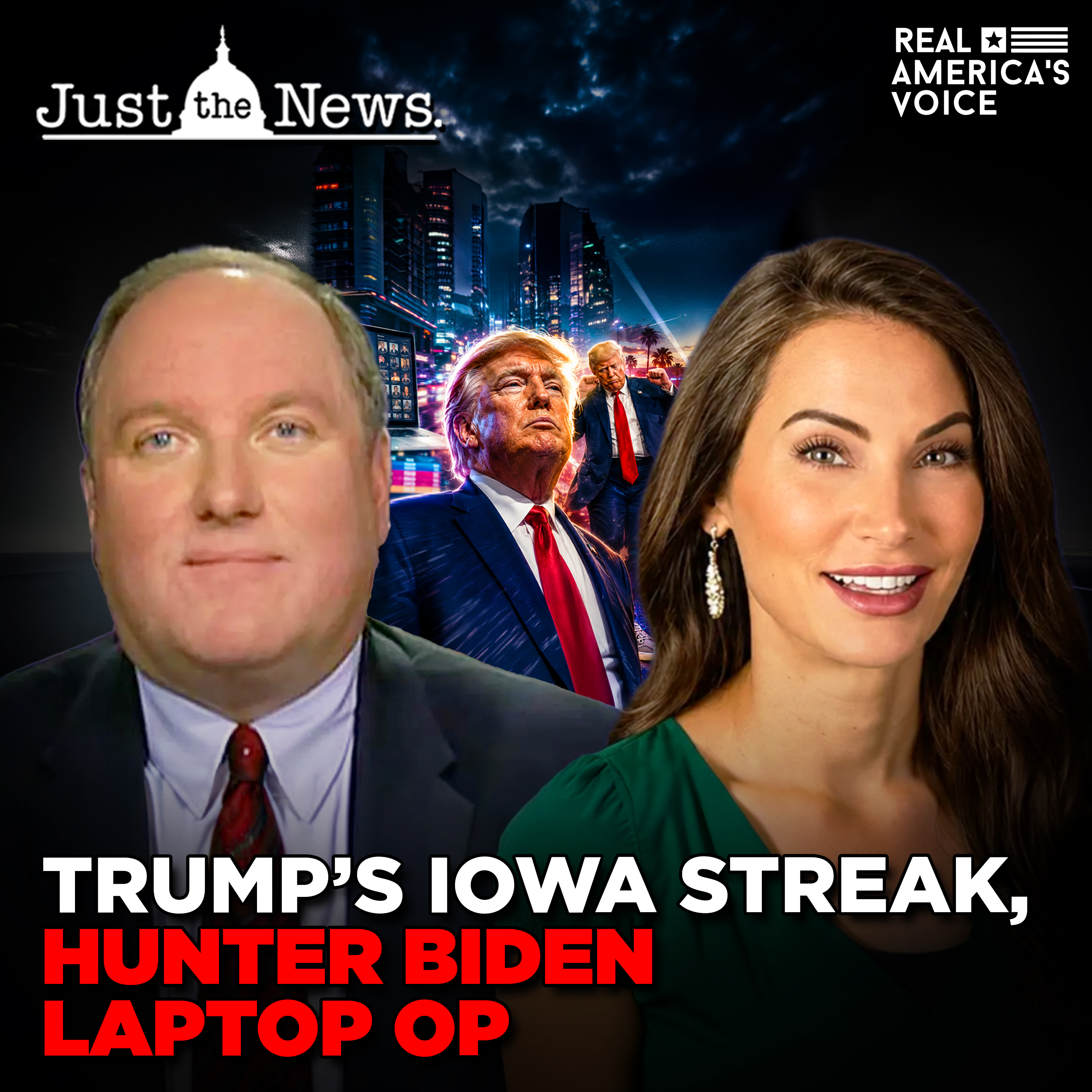 HUNTER LAPTOP DECEPTION, TRUMP IOWA & HOLLYWOOD | JUST THE NEWS - NO NOISE