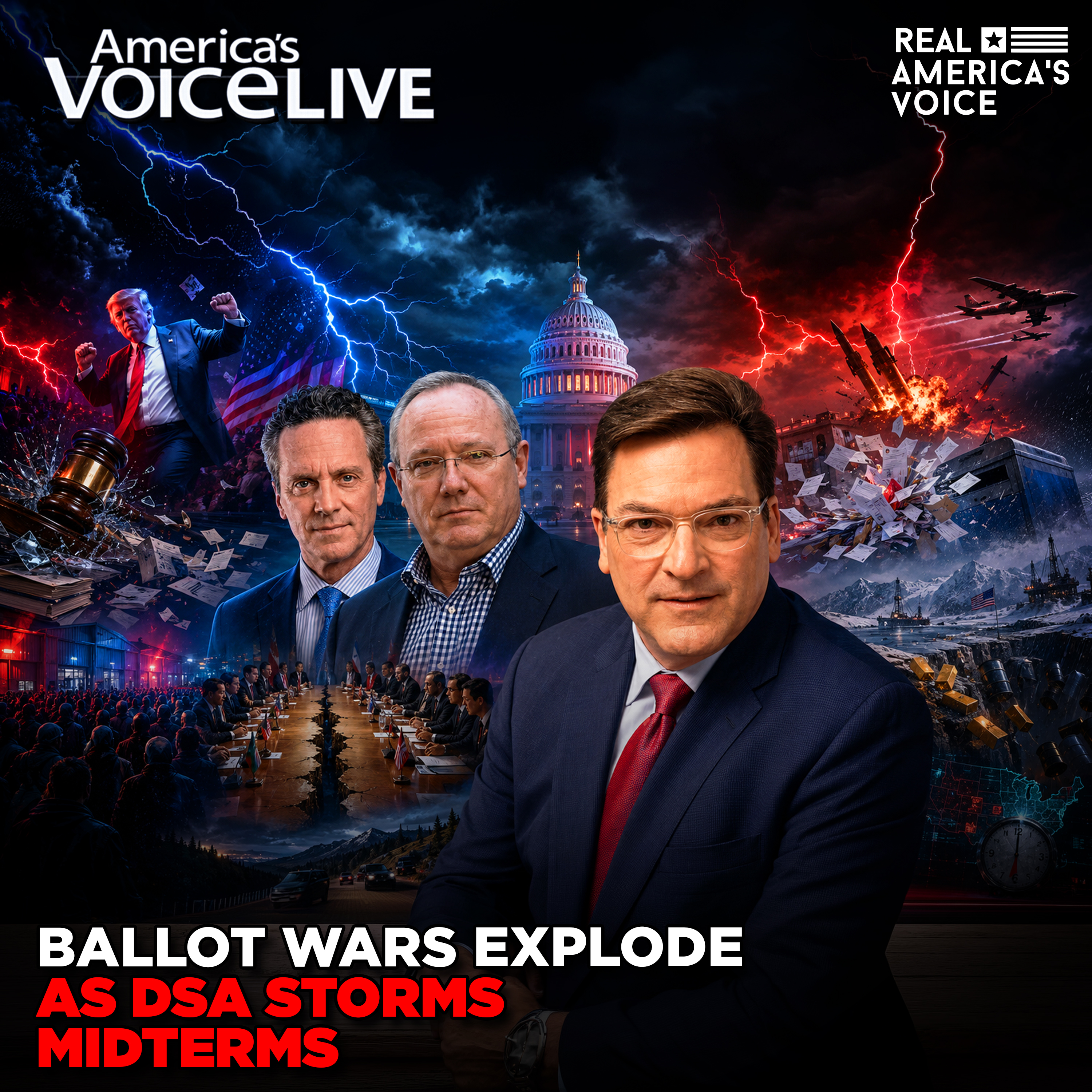 BALLOT WARS EXPLODE AS DSA STORMS MIDTERMS | AMERICA'S VOICE LIVE episode artwork