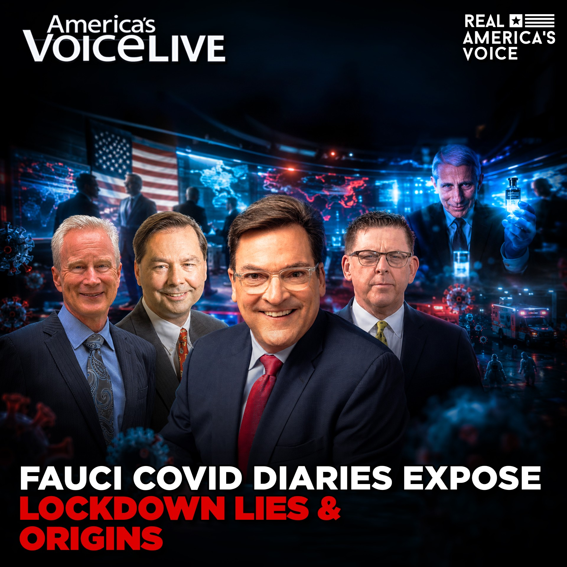 FAUCI COVID DIARIES EXPOSE FAME OBSESSION, LOCKDOWN LIES & ORIGINS DOUBTS | AMERICA'S VOICE LIVE