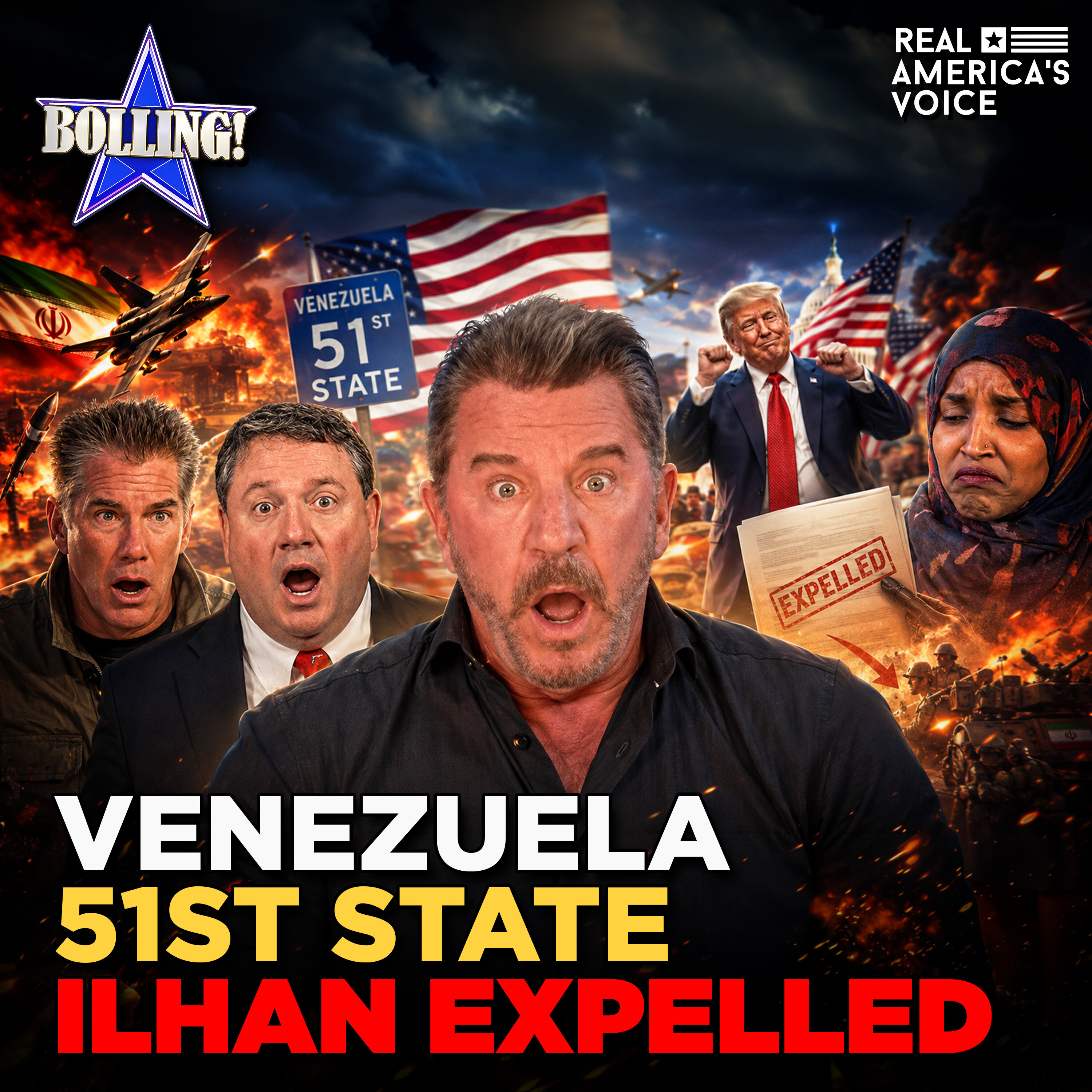 MIKE BAKER ON IRAN, PRES. TRUMP SPEAKS FROM THE ROSE GARDEN | THE ERIC BOLLING SHOW — Real America’s Voice cover
