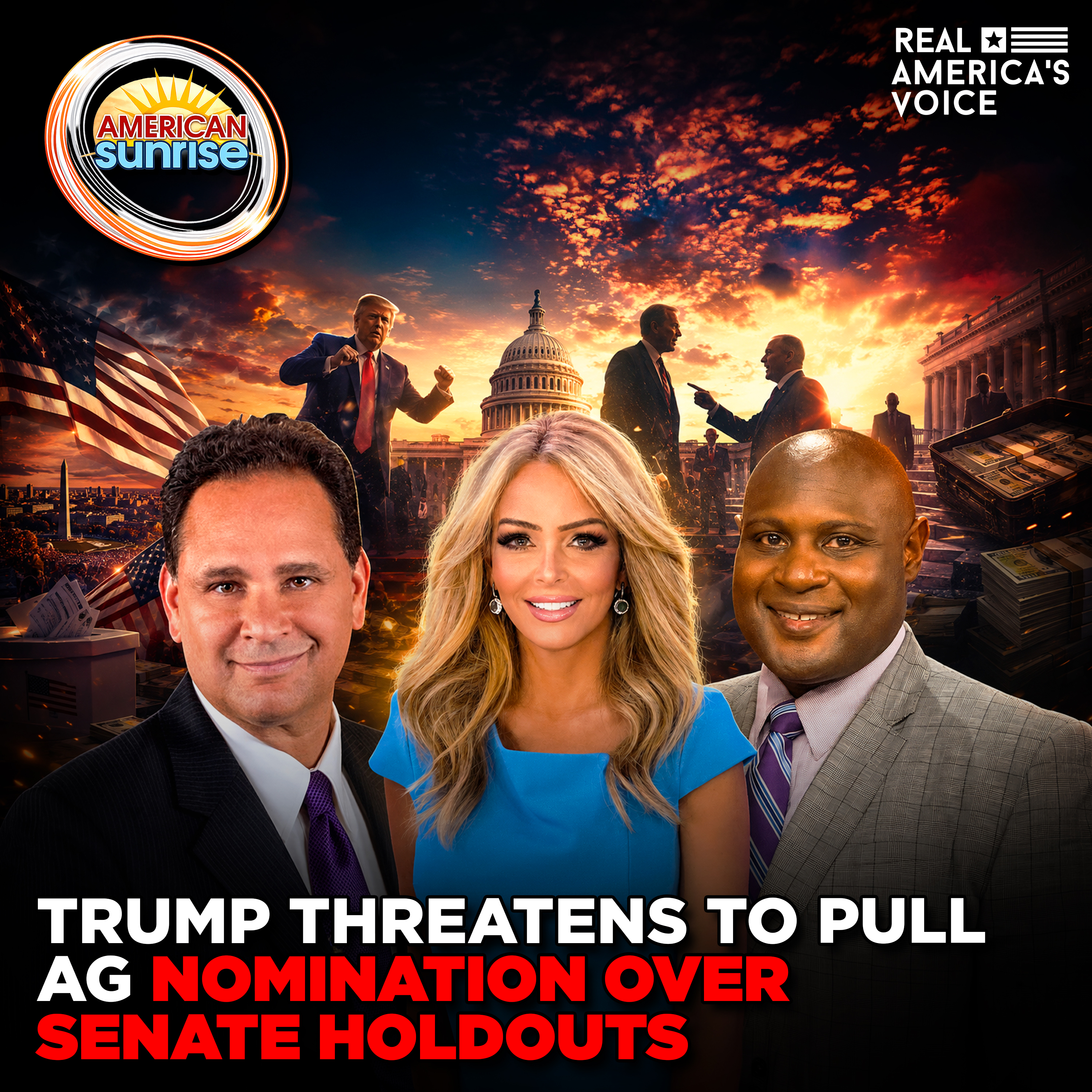 TRUMP THREATENS TO PULL AG NOMINATION OVER SENATE HOLDOUTS | AMERICAN SUNRISE