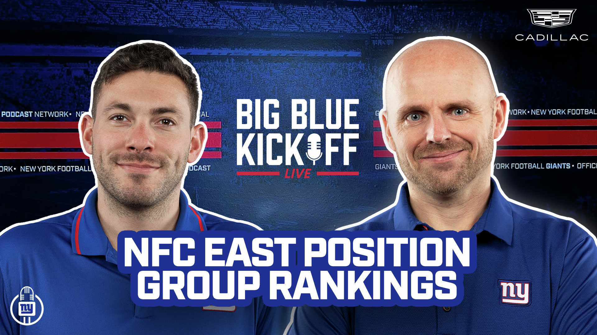 Big Blue Kickoff Live 6/13 | NFC East Position Group Rankings episode artwork
