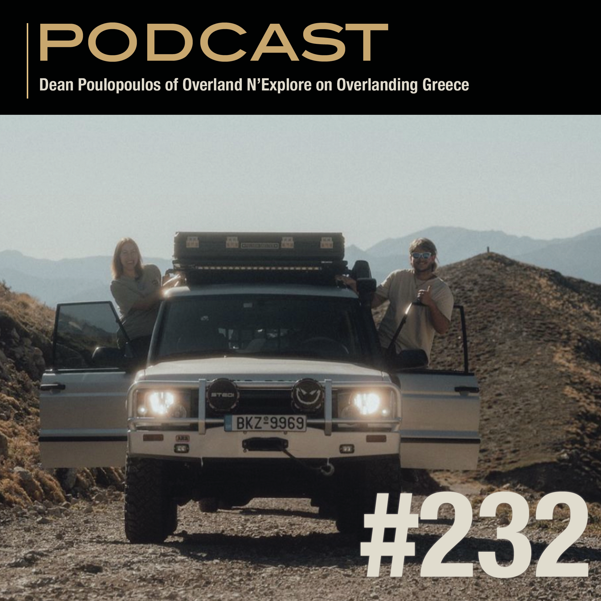 Dean Poulopoulos of Overland N’Explore on Overlanding Greece episode artwork