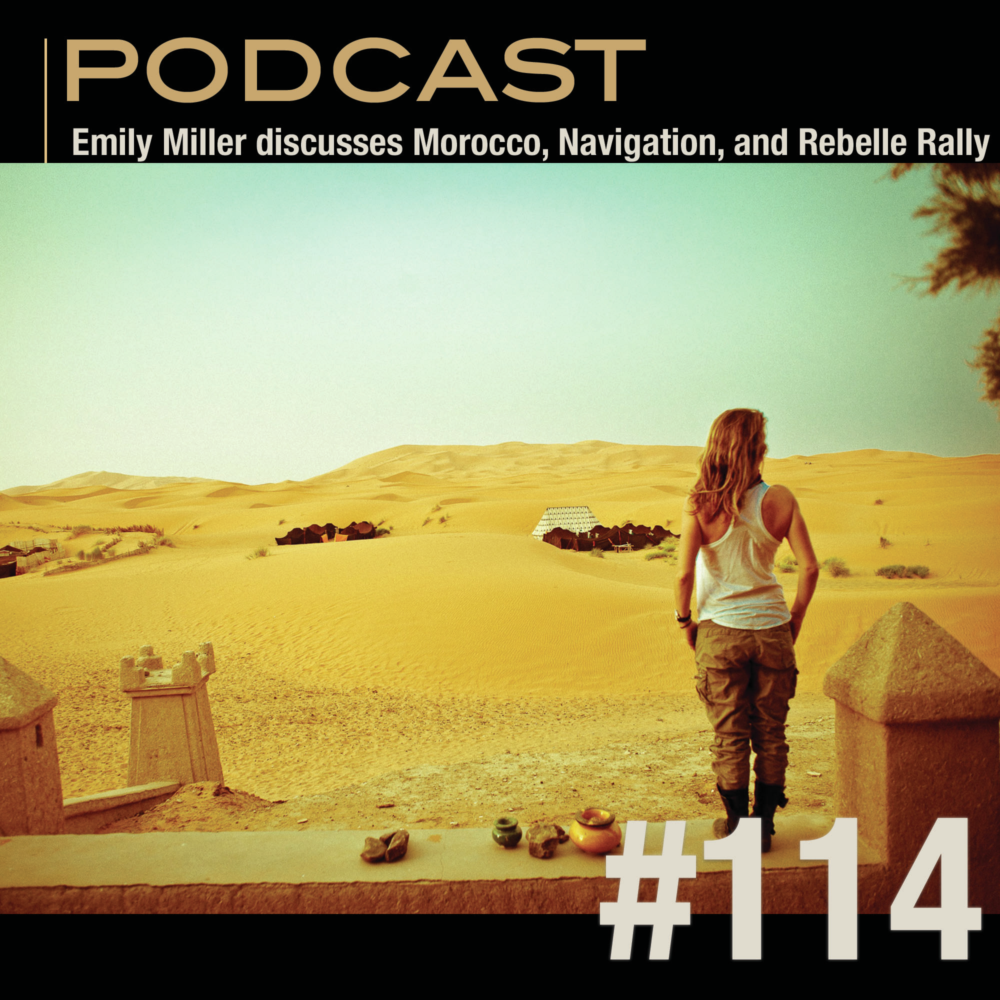 Emily Miller discusses Morocco, Navigation, and Rebelle Rally episode artwork