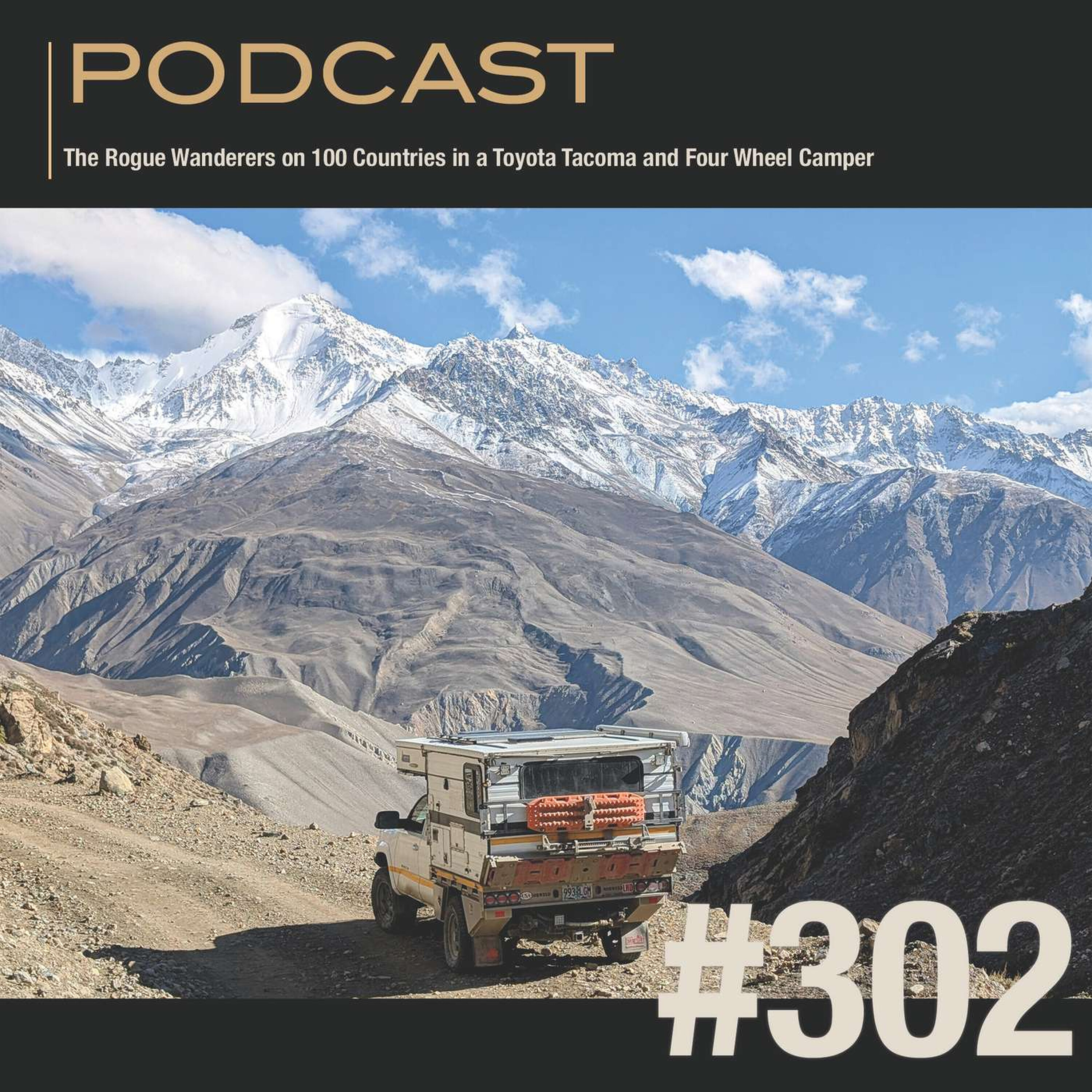 The Rogue Wanderers on 100 Countries in a Toyota Tacoma and Four Wheel Camper