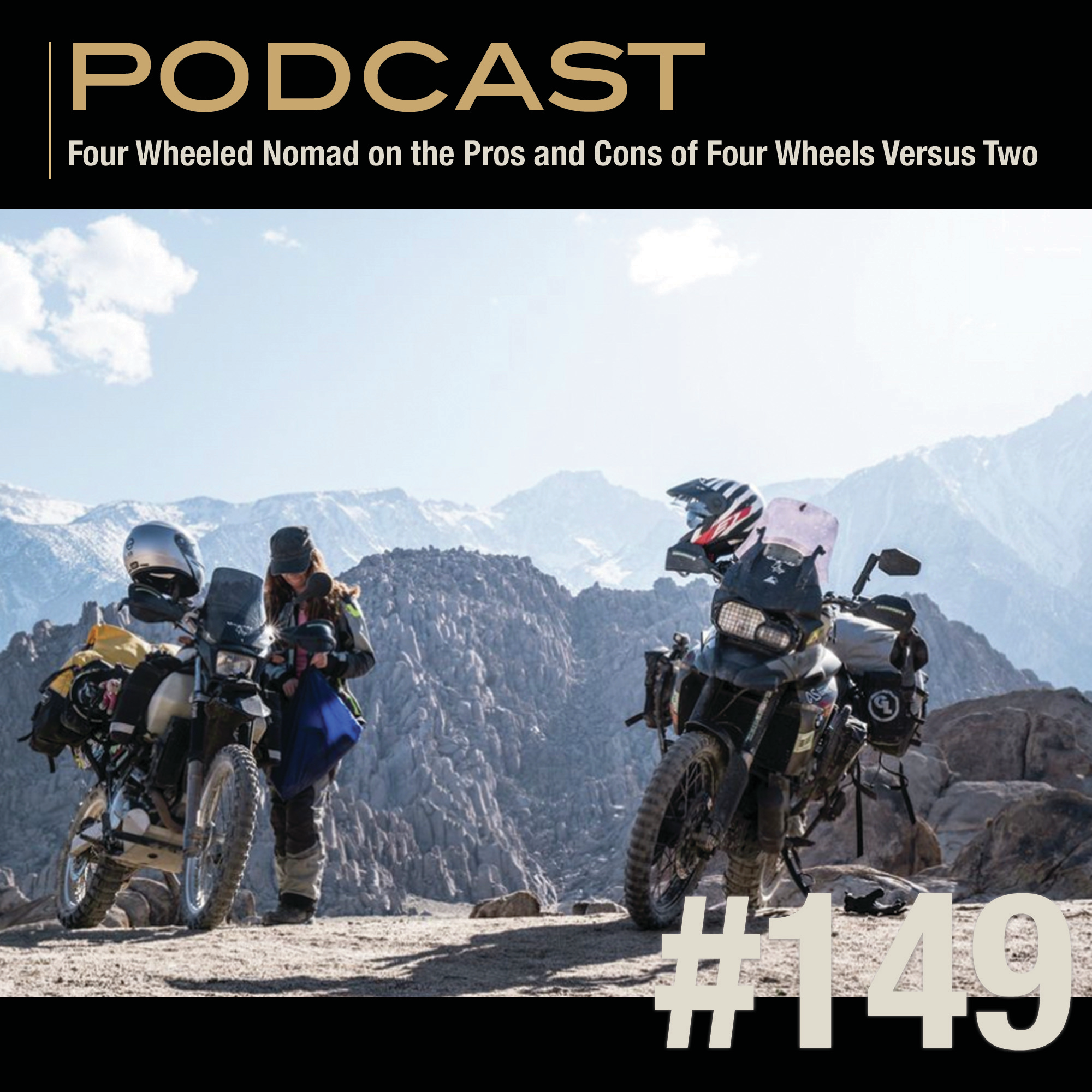 Four Wheeled Nomad on the Pros and Cons of Four Wheels Versus Two episode artwork