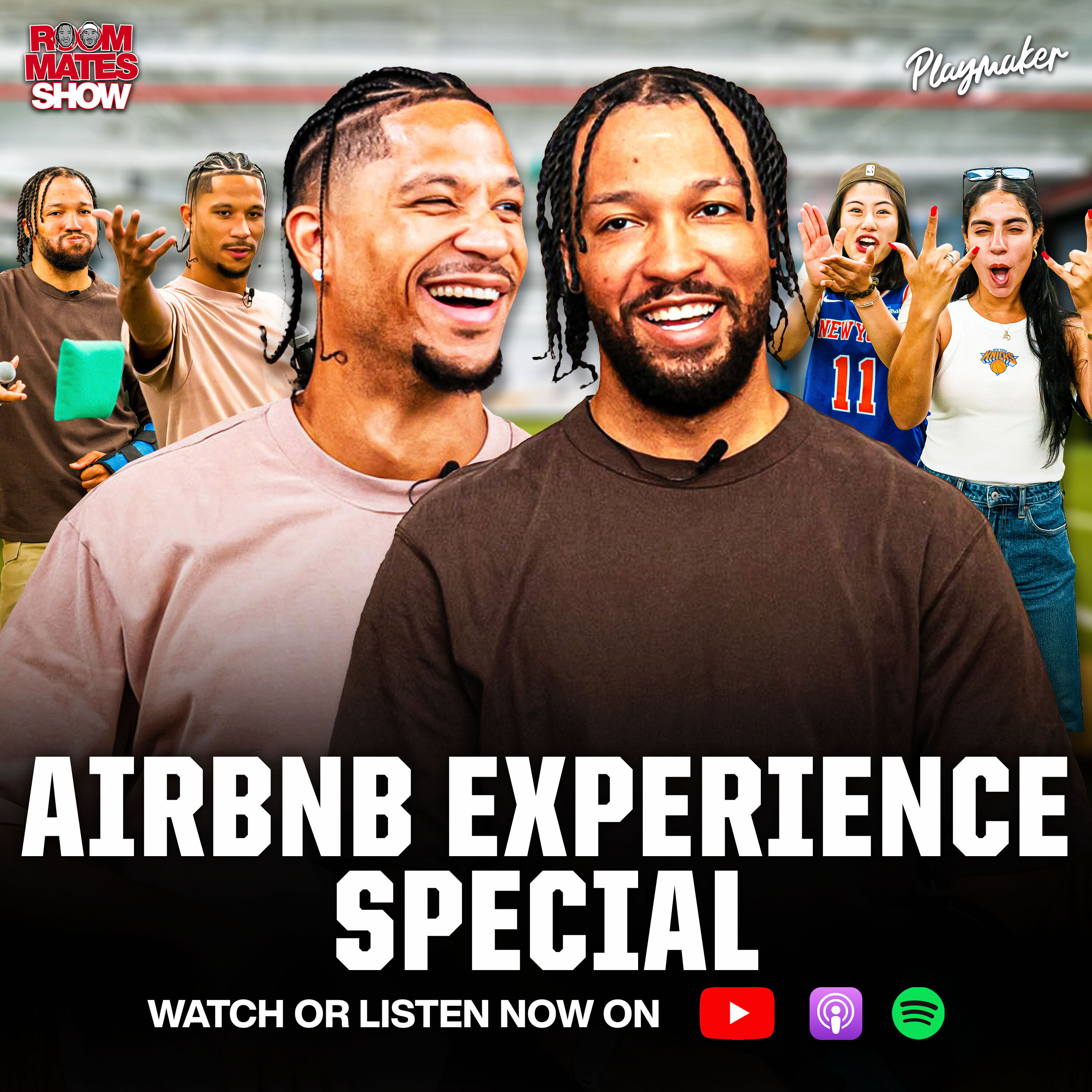 Artwork for Roommates Show with Jalen Brunson & Josh Hart