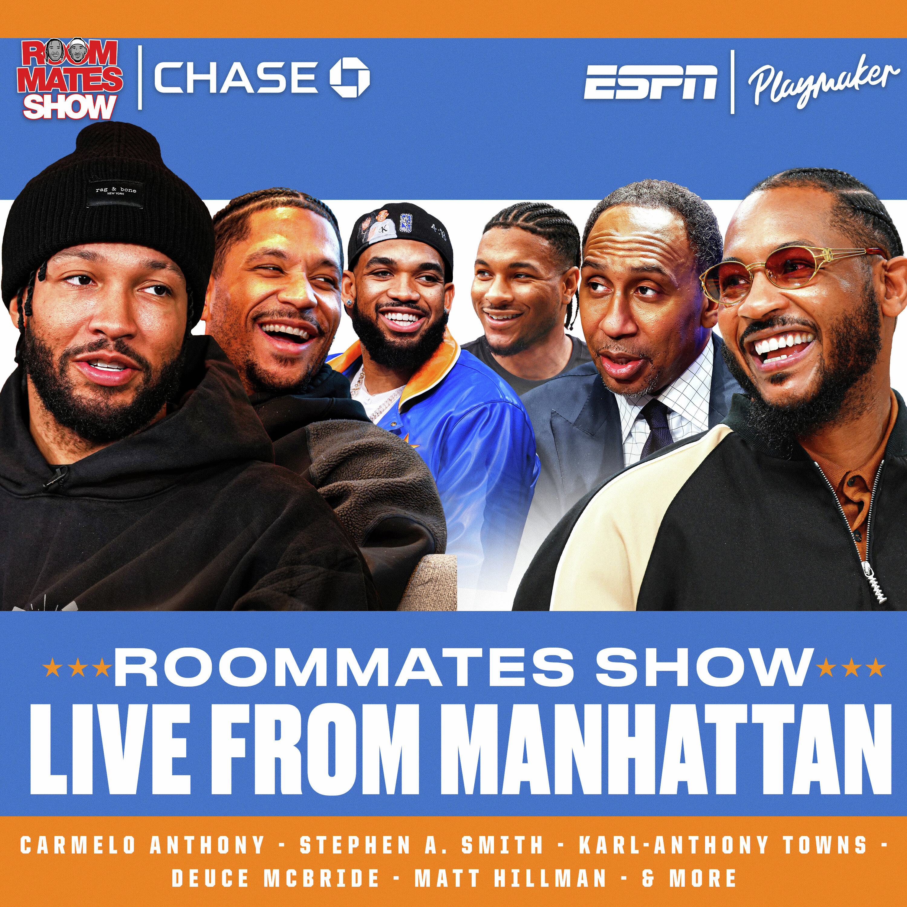 Roommates Show LIVE at MSG 🚨 Melo, KAT & More Join Jalen, Josh after Knicks NBA Championship episode artwork