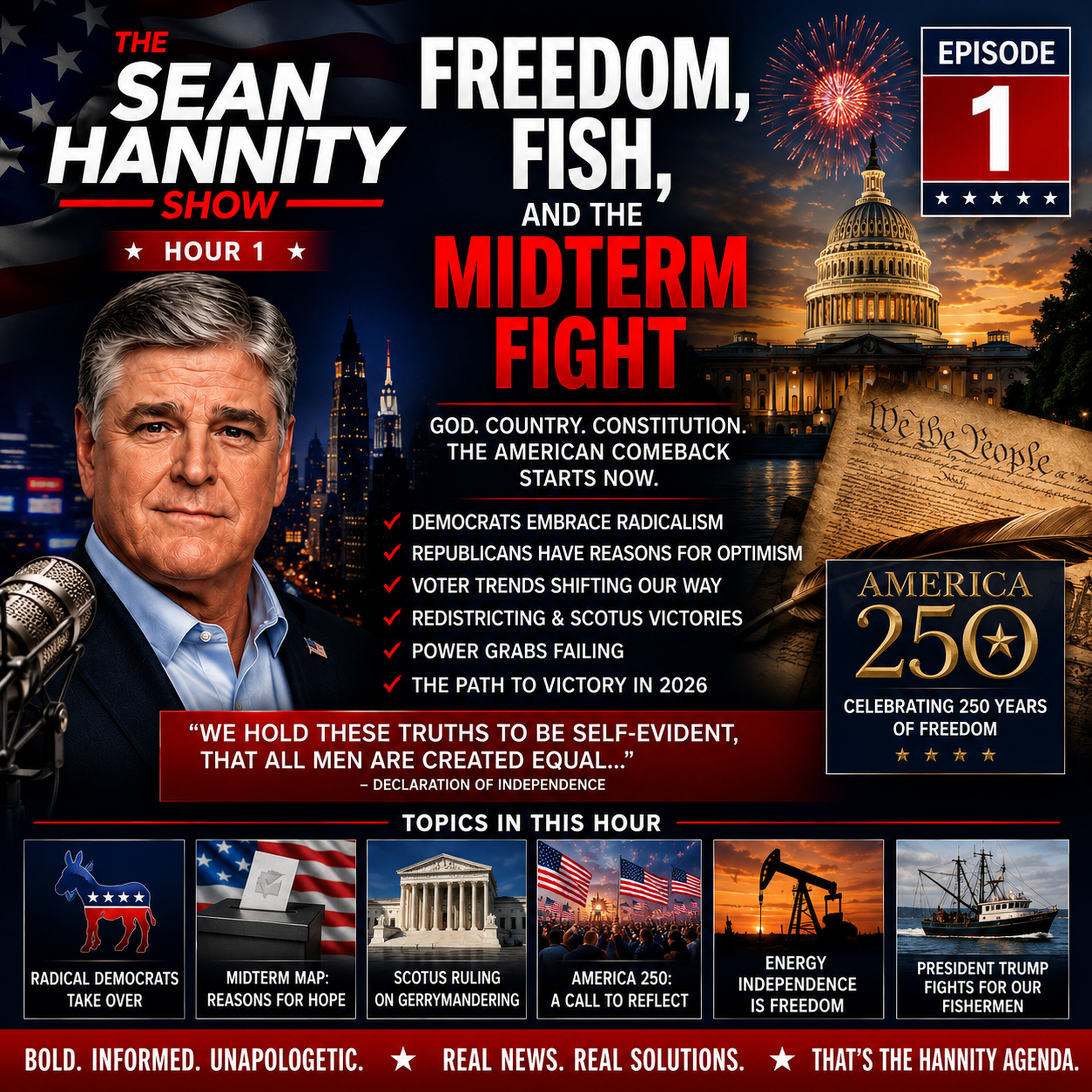 Freedom, Fish, and the Midterm Fight episode artwork