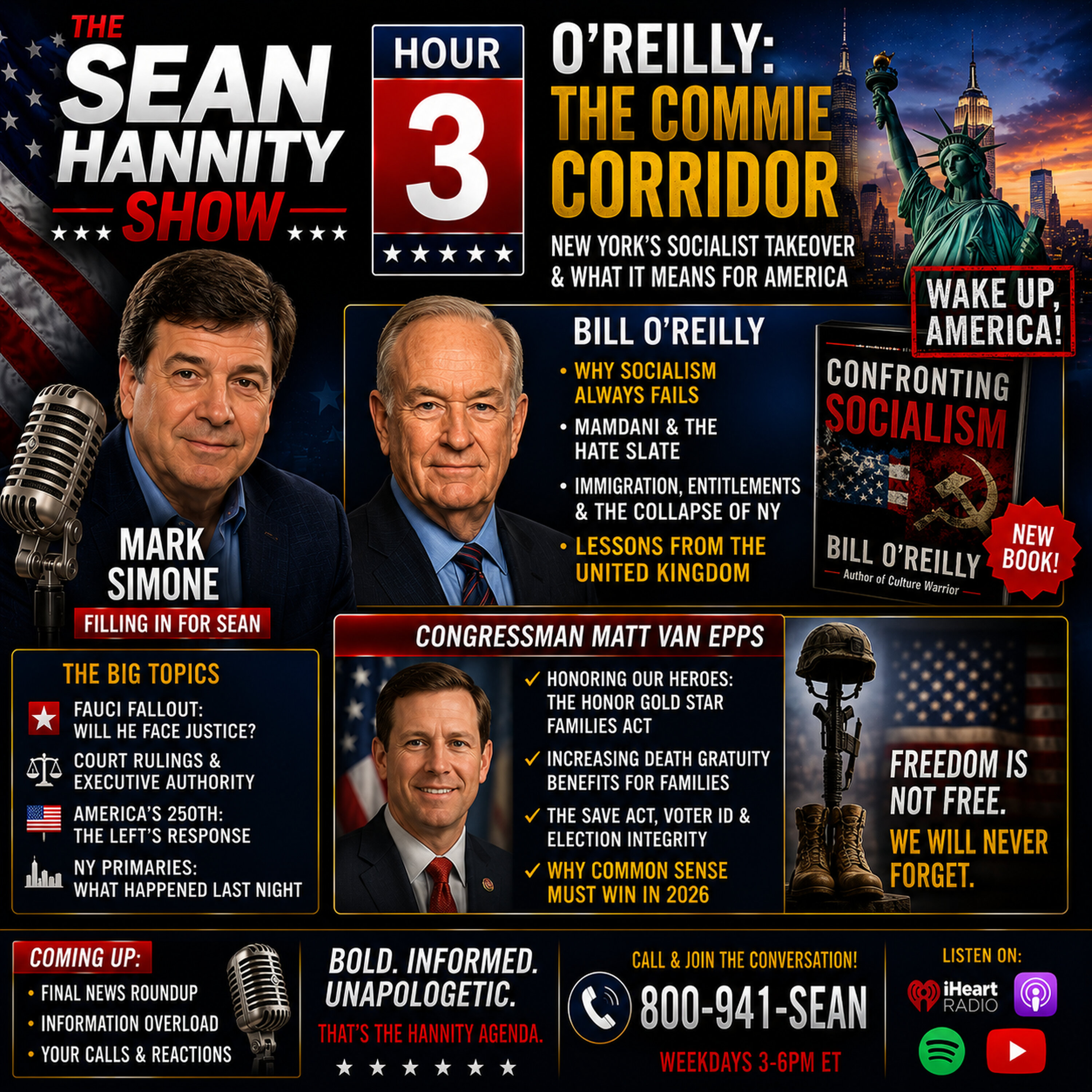 The Sean Hannity Show - O'Reilly on the Commie Corner episode artwork