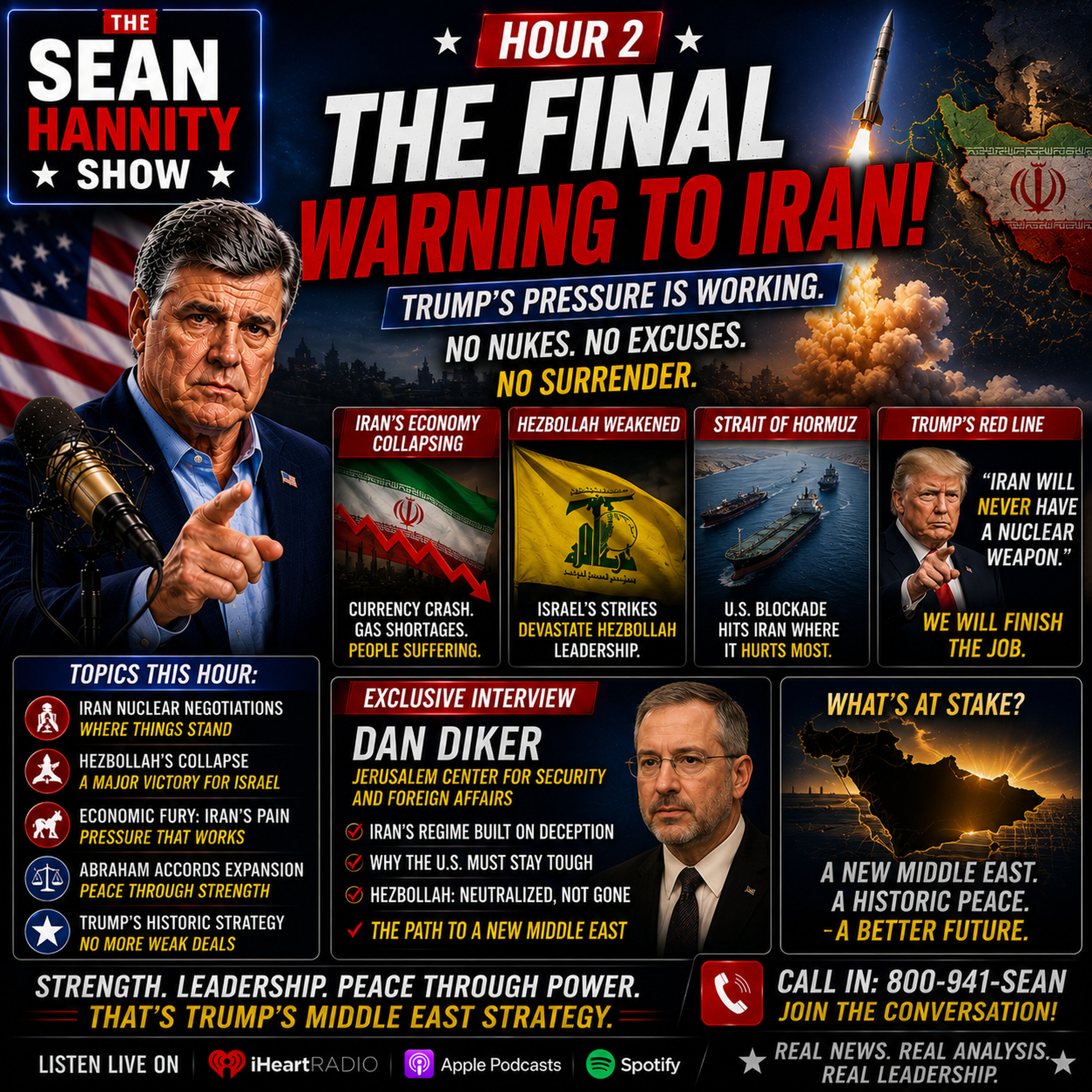 The Sean Hannity Show - The Final Warning to Iran
