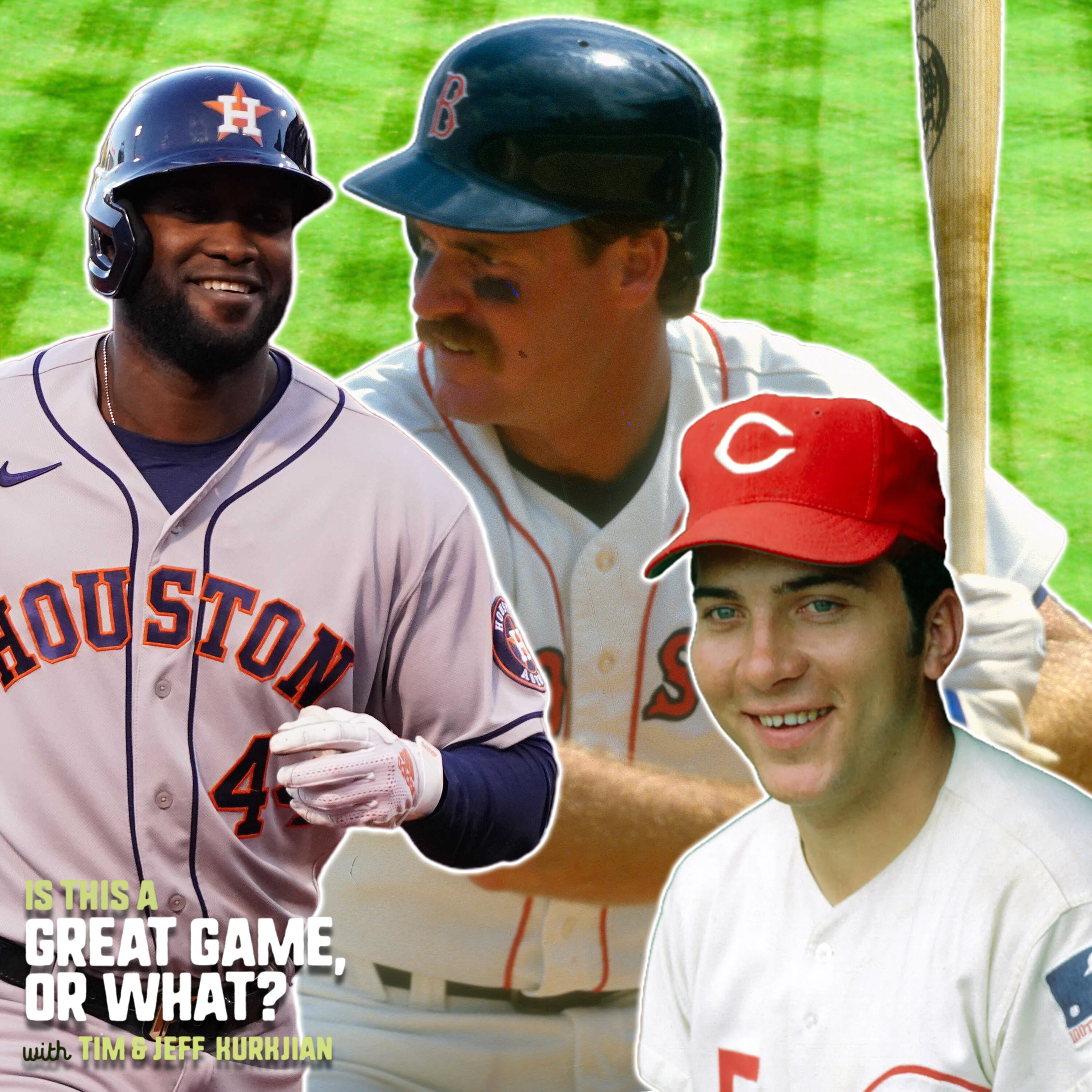 Yordan Álvarez's latest feat, Wade Boggs' karaoke partner and Johnny Bench joins the Kurkjians episode artwork