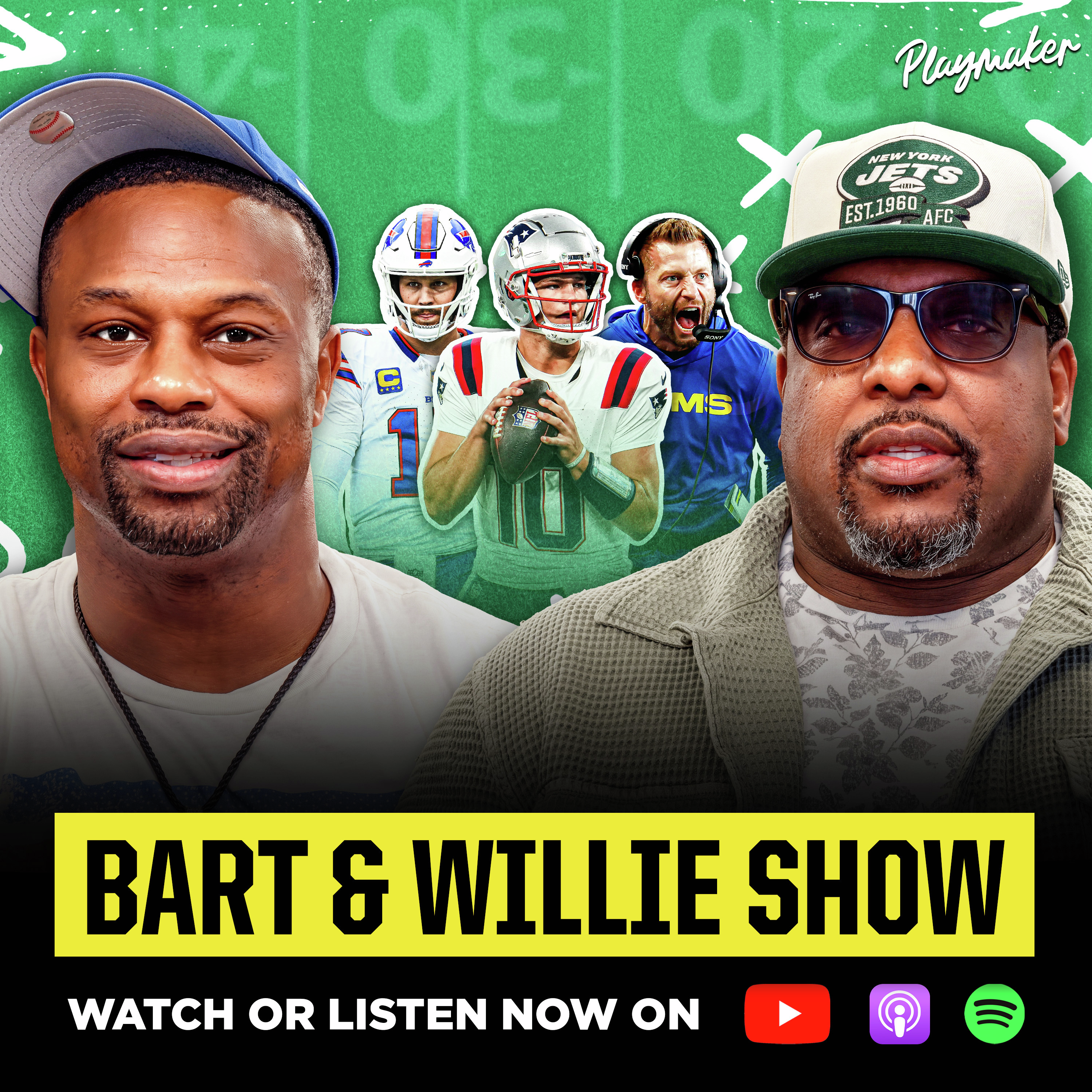 Drake Maye Costs Pats, 49ers Crush Rams in Australia | 🚨 Bart & Willie Show Premiere episode artwork